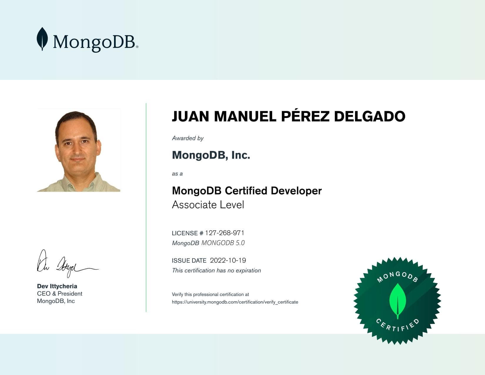 Certificate for 127268971