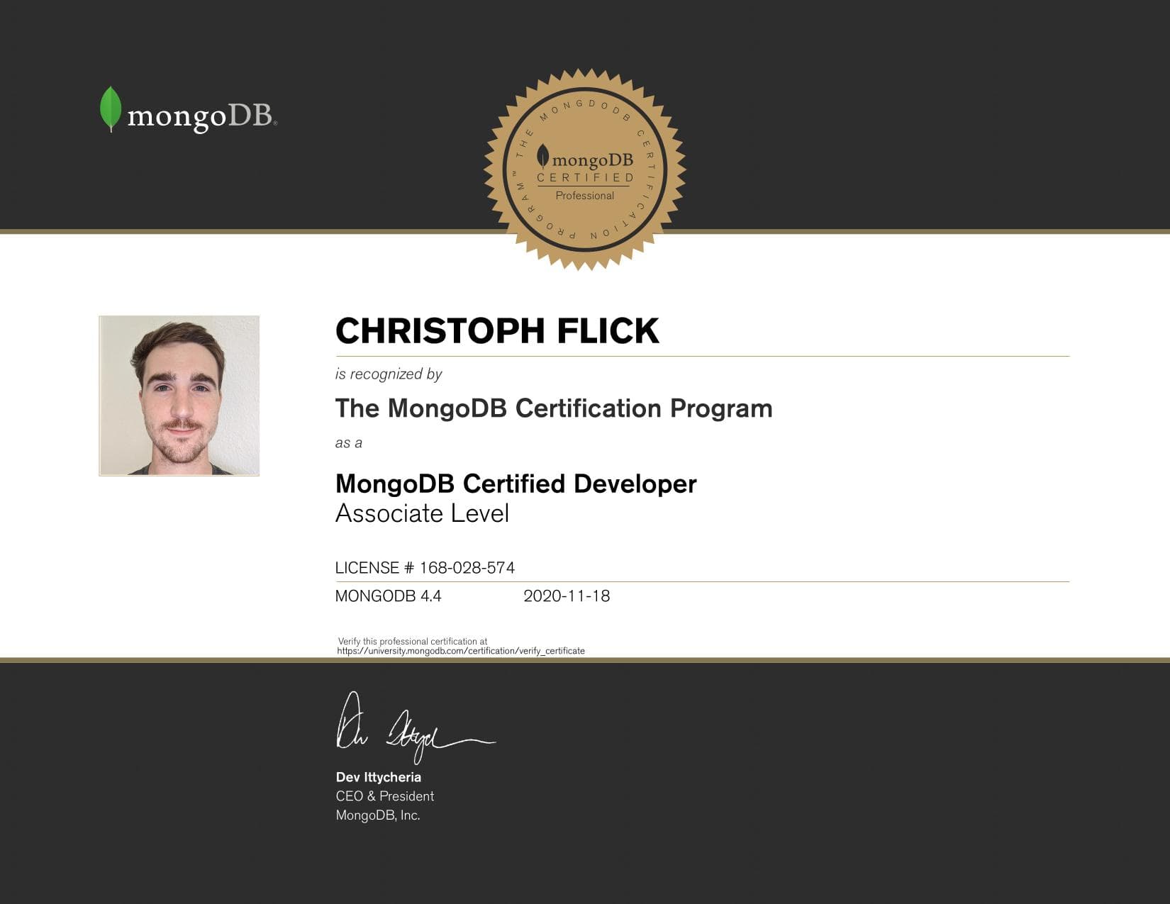 Certificate for 168028574