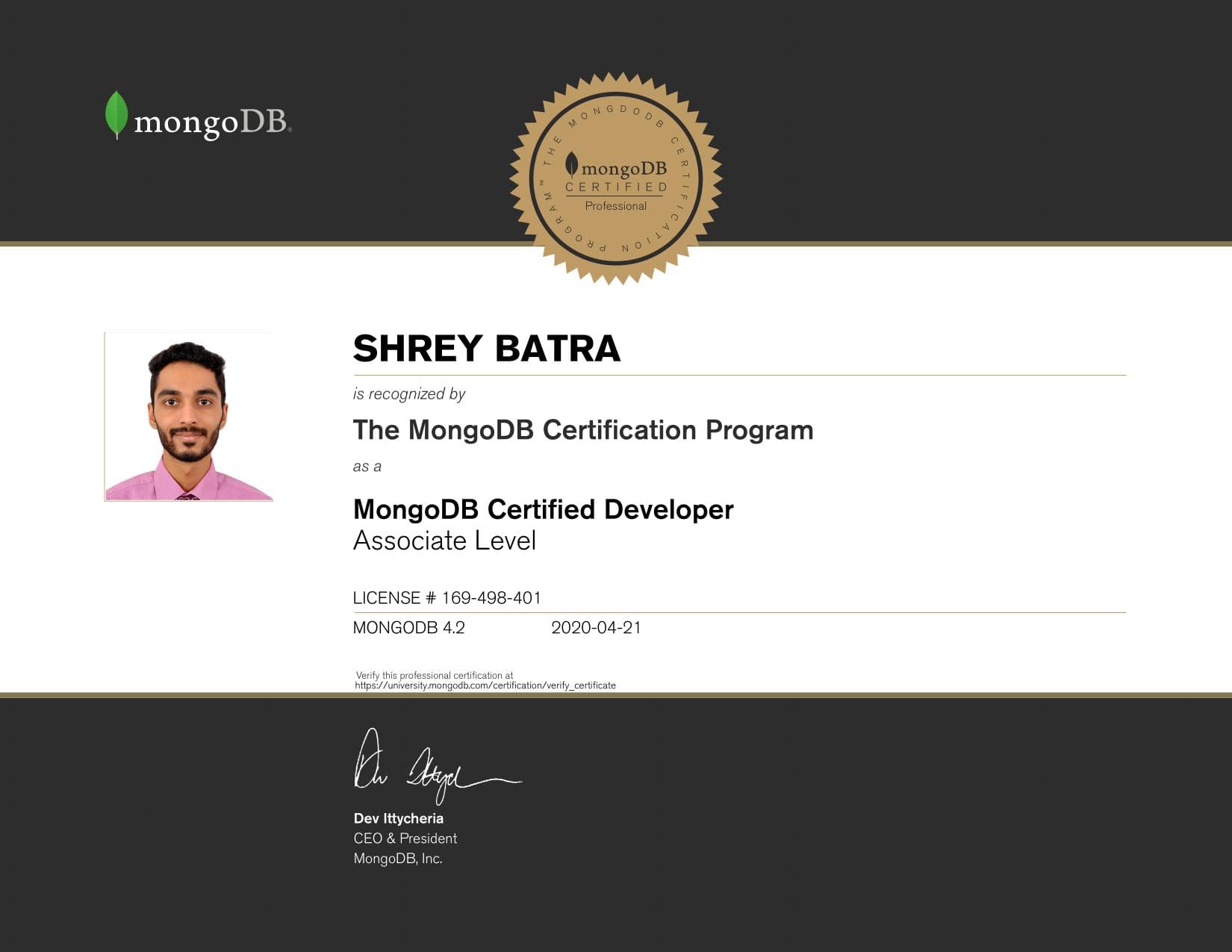 Certificate for 169498401