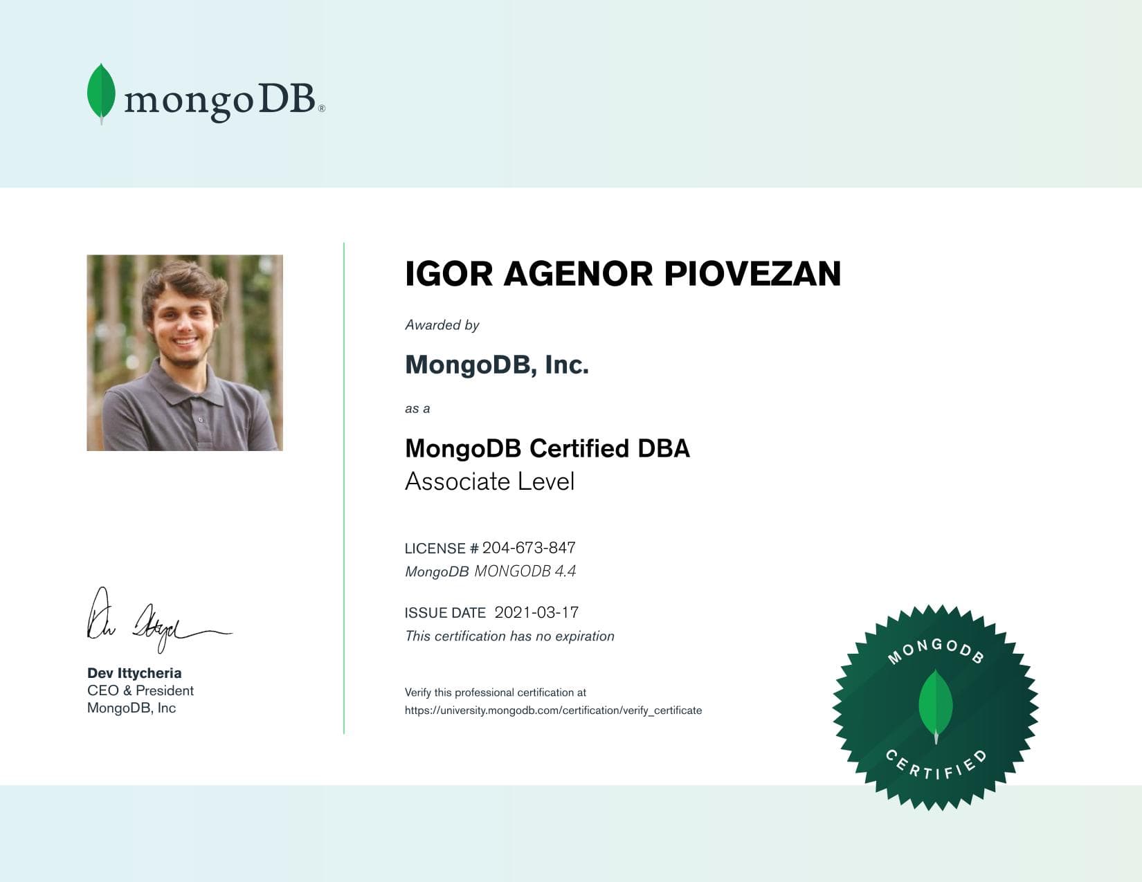 Certificate for 204673847