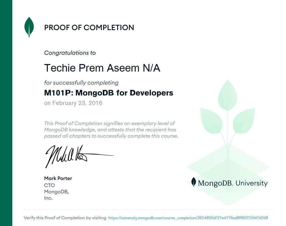 Certificate for 2604853df27e4776ad8f86370547d098