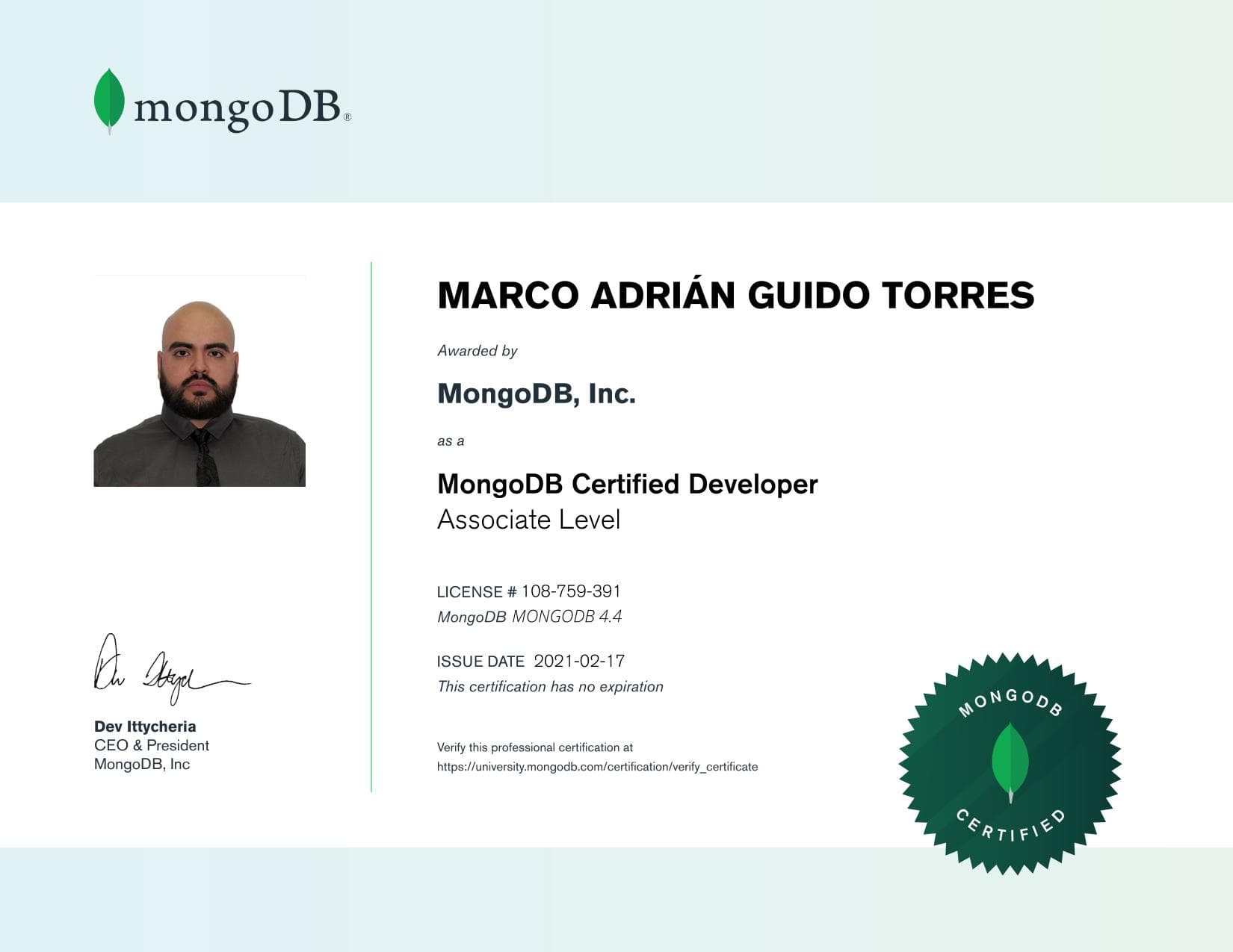 Certificate for 108759391