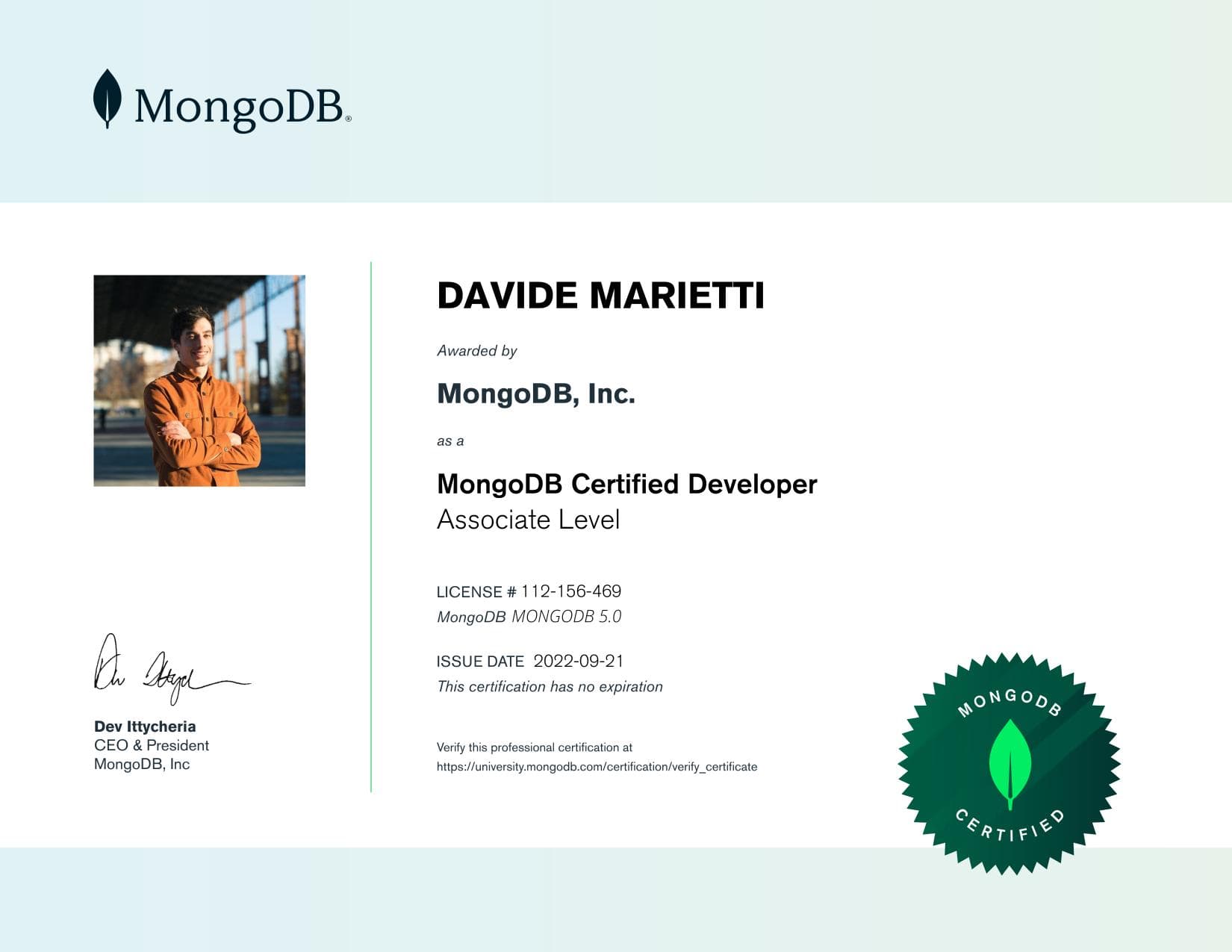 Certificate for 112156469