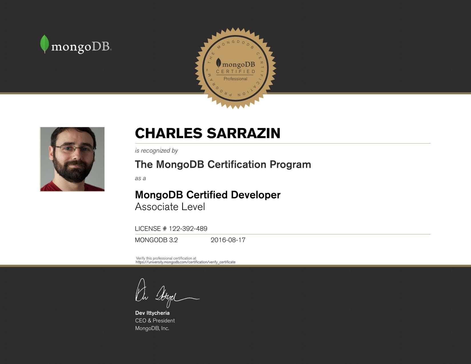 Certificate for 122392489