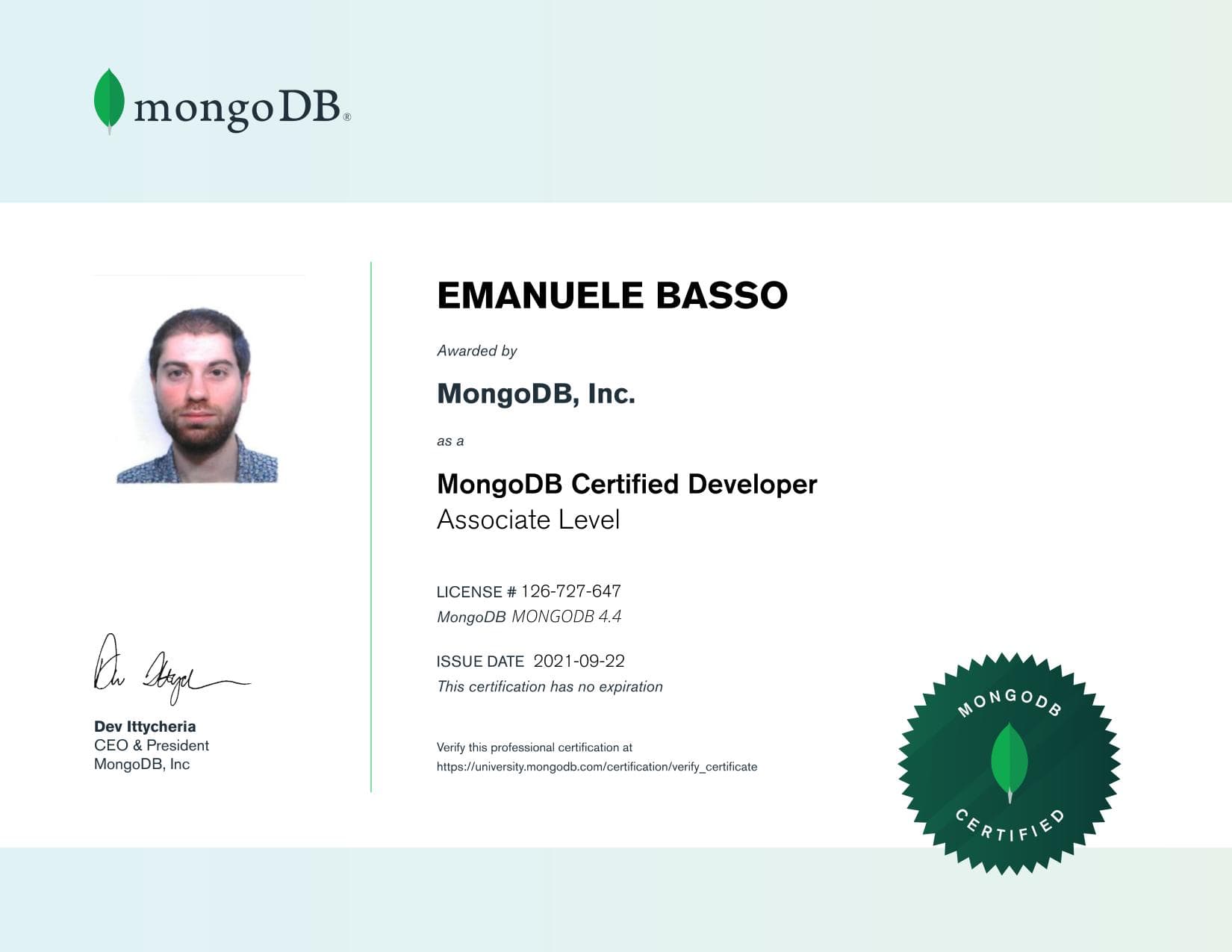 Certificate for 126727647