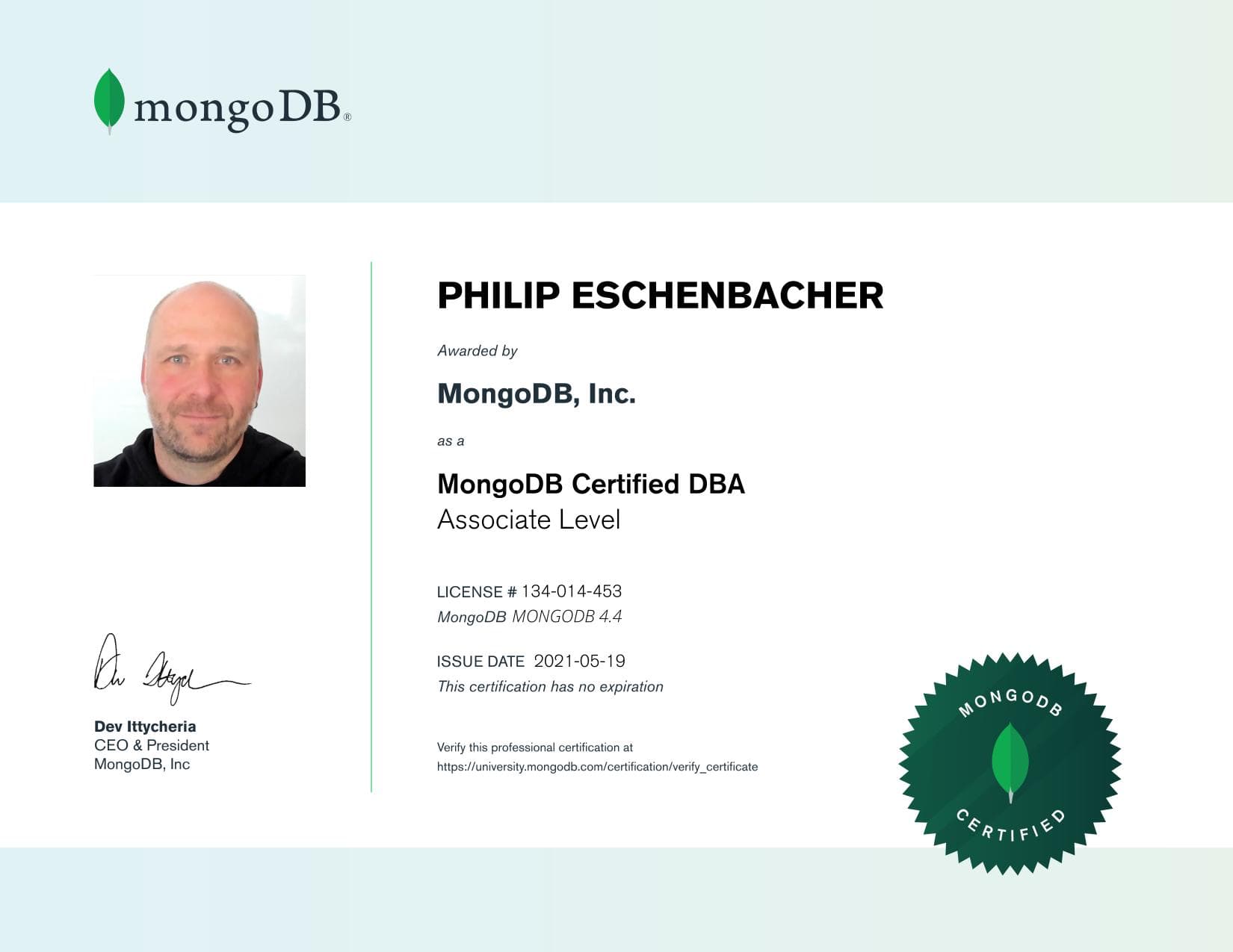 Certificate for 134014453