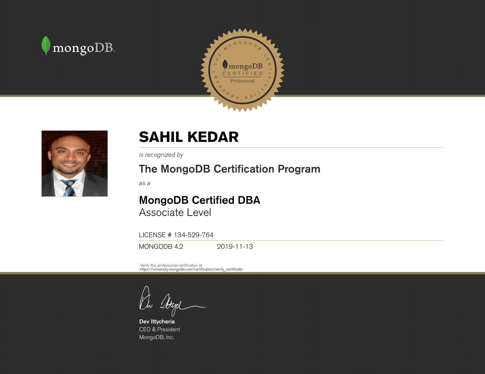 Certificate for 134529764