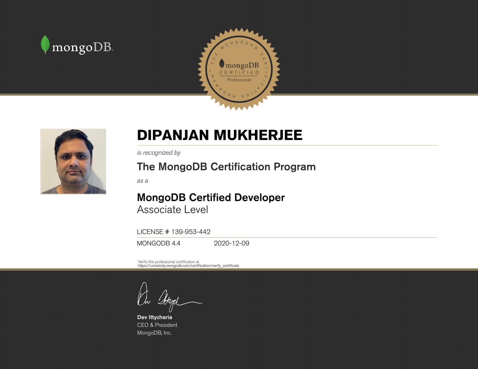 Certificate for 139953442