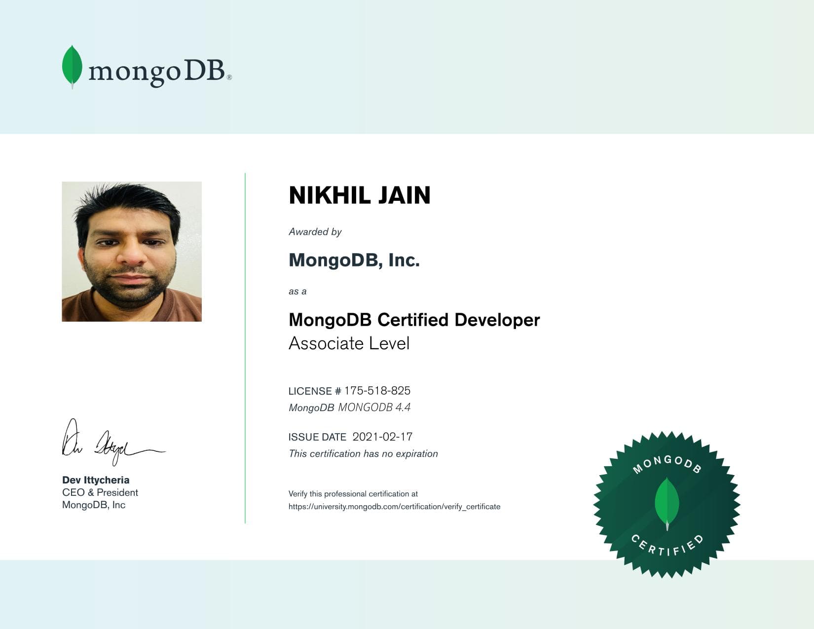 Certificate for 175518825