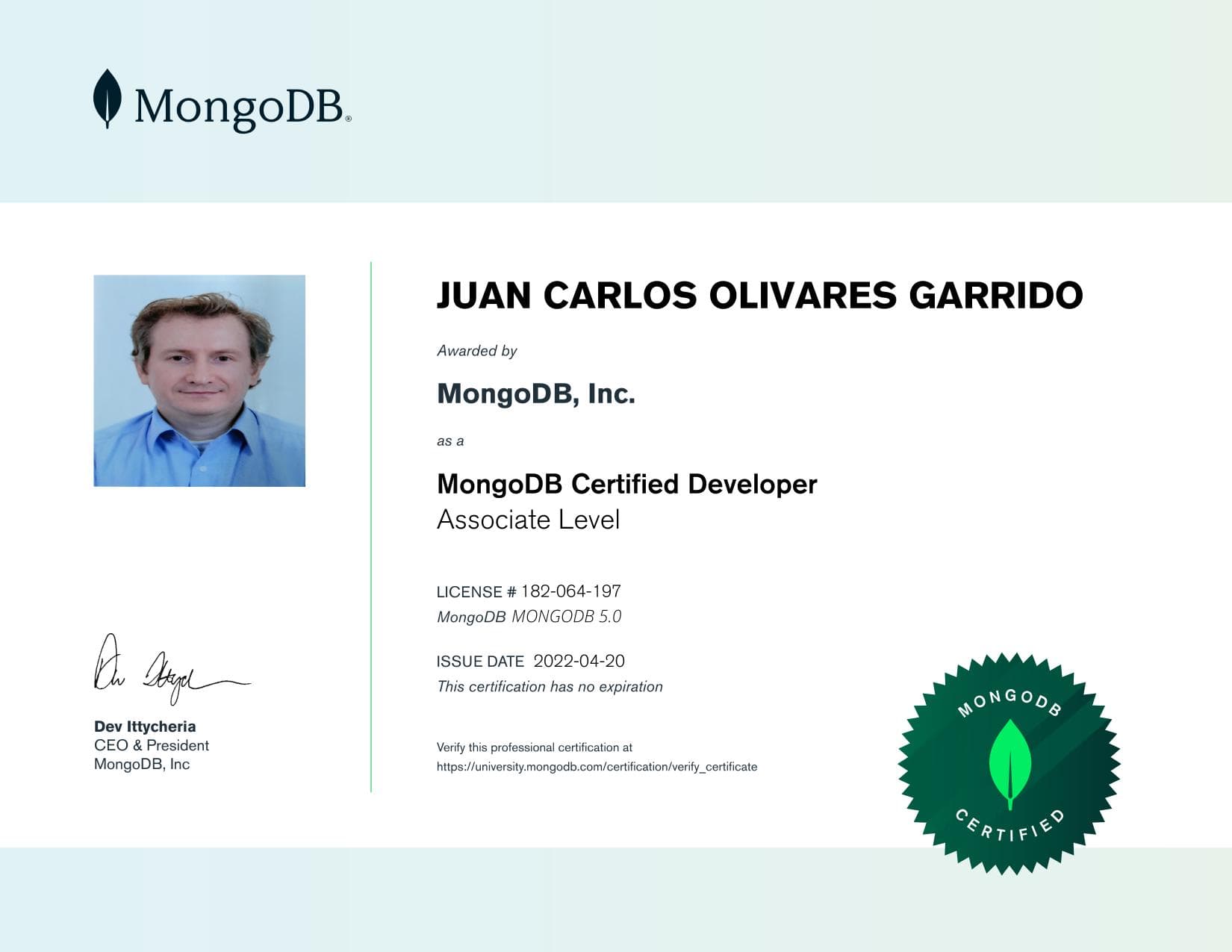 Certificate for 182064197