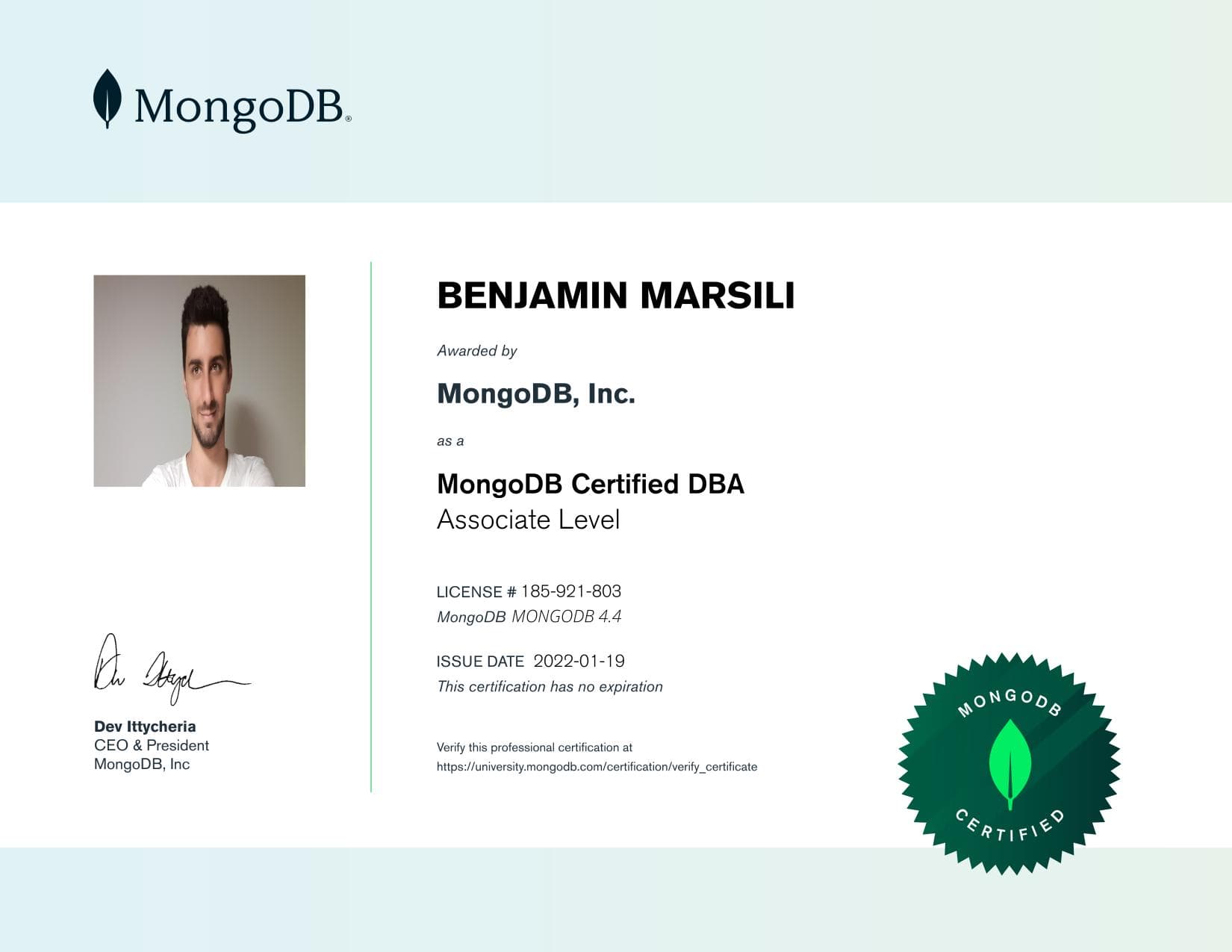 Certificate for 185921803