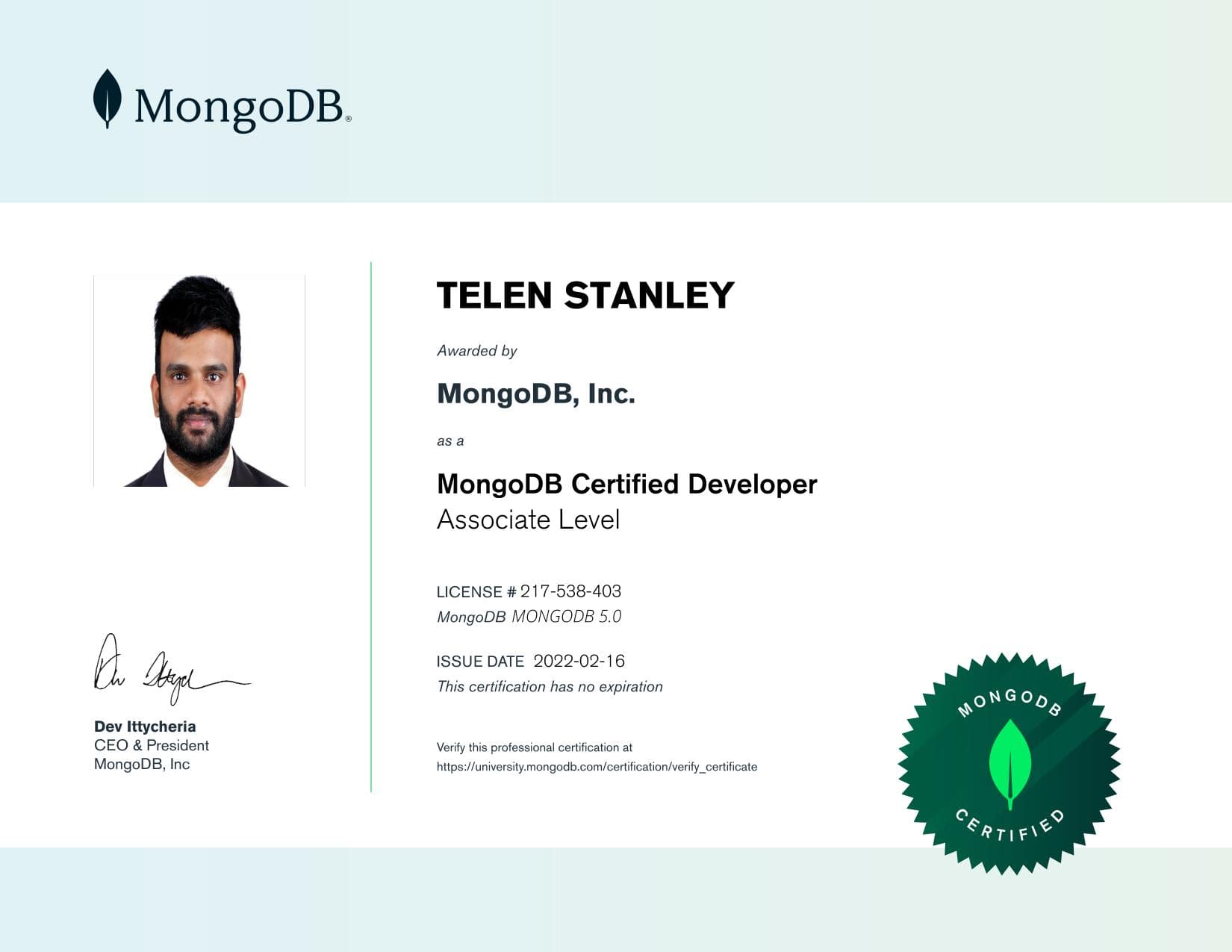 Certificate for 217538403