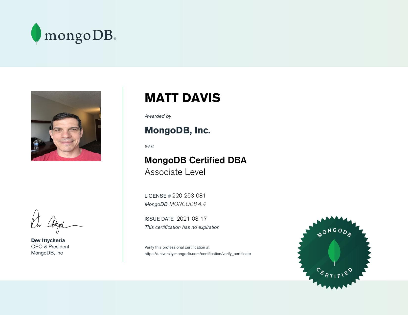 Certificate for 220253081