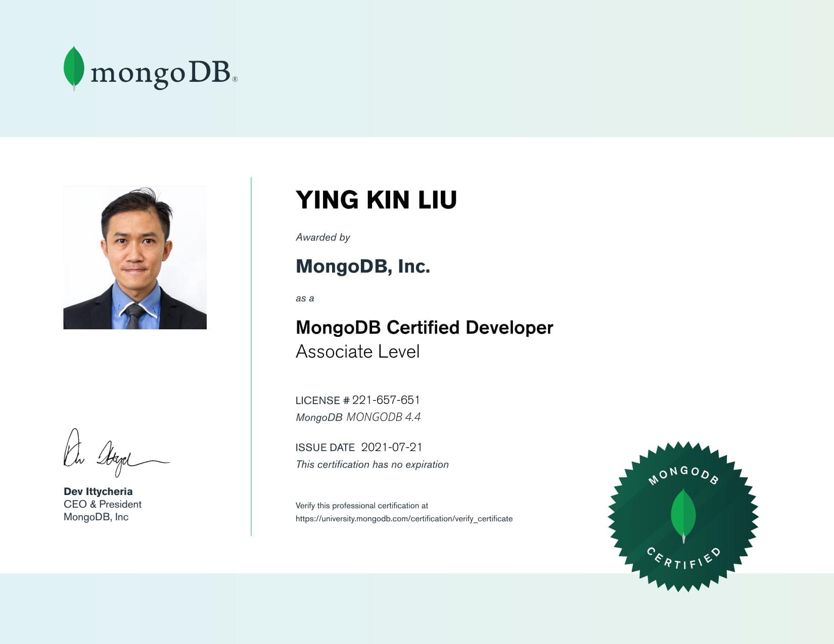 Certificate for 221657651