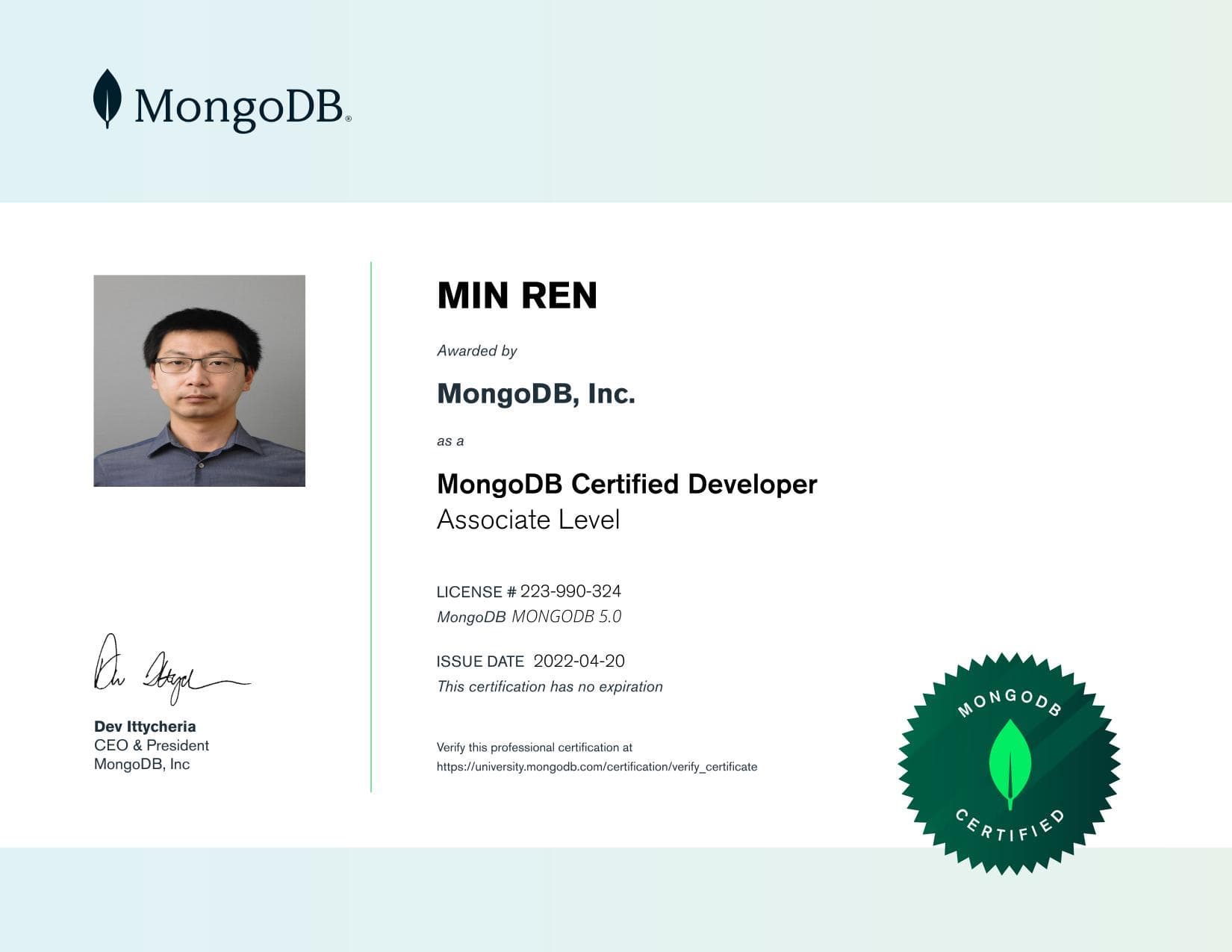 Certificate for 223990324