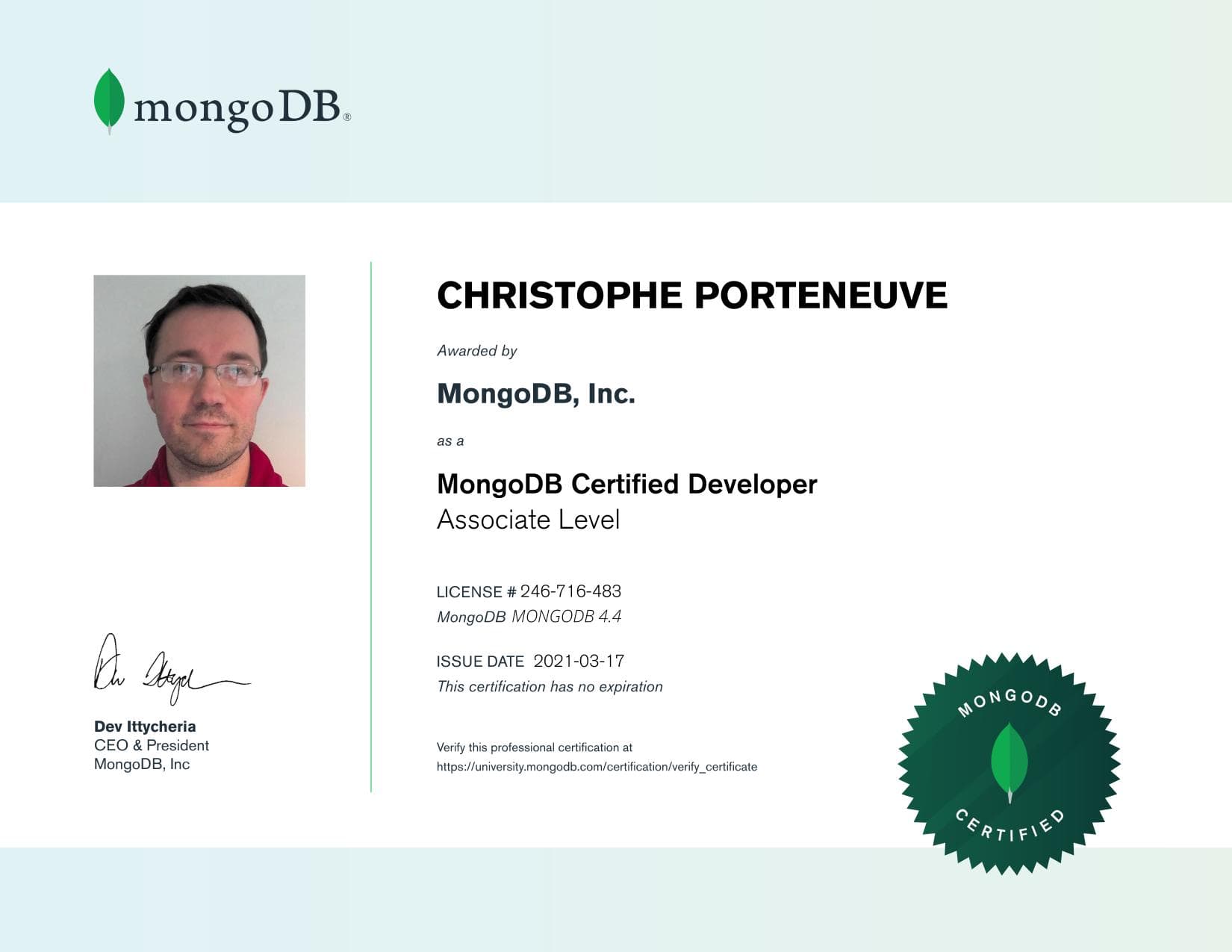 Certificate for 246716483