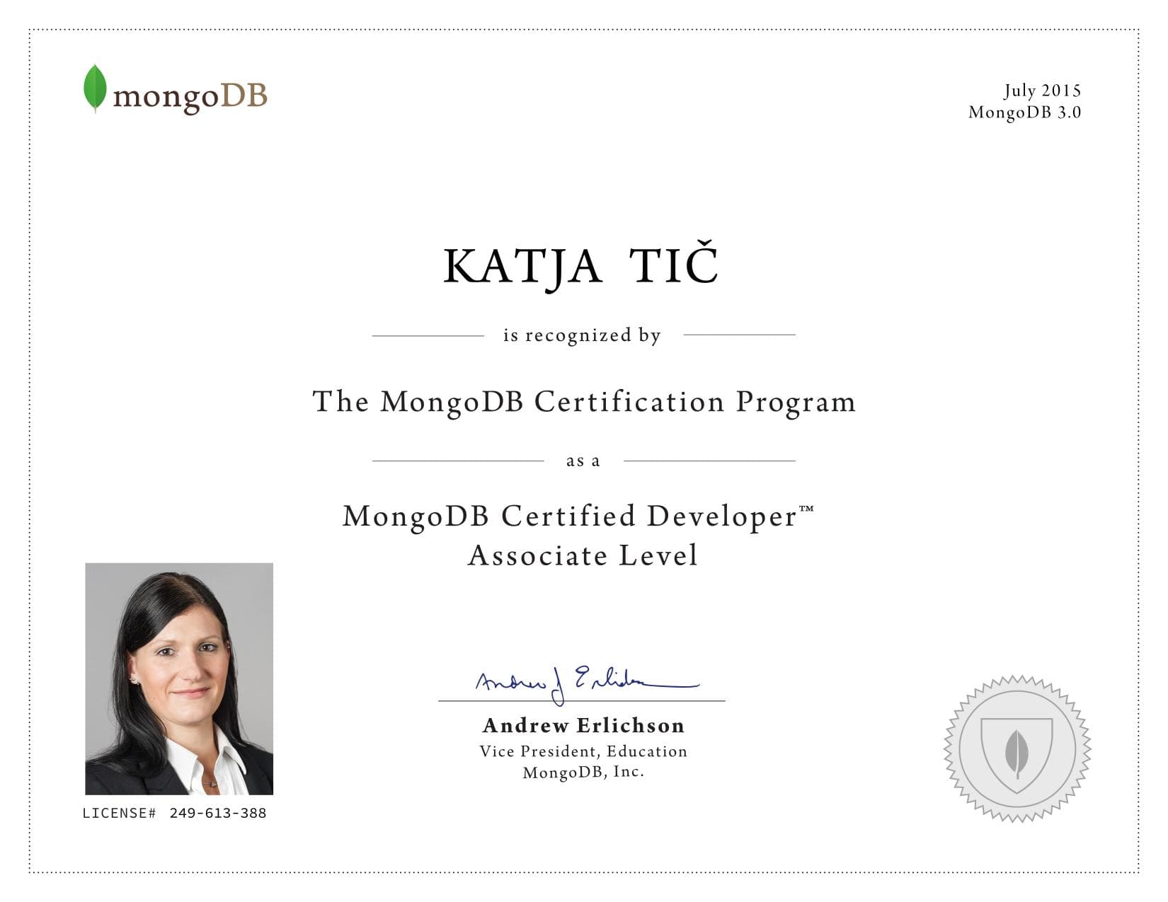 Certificate for 249613388