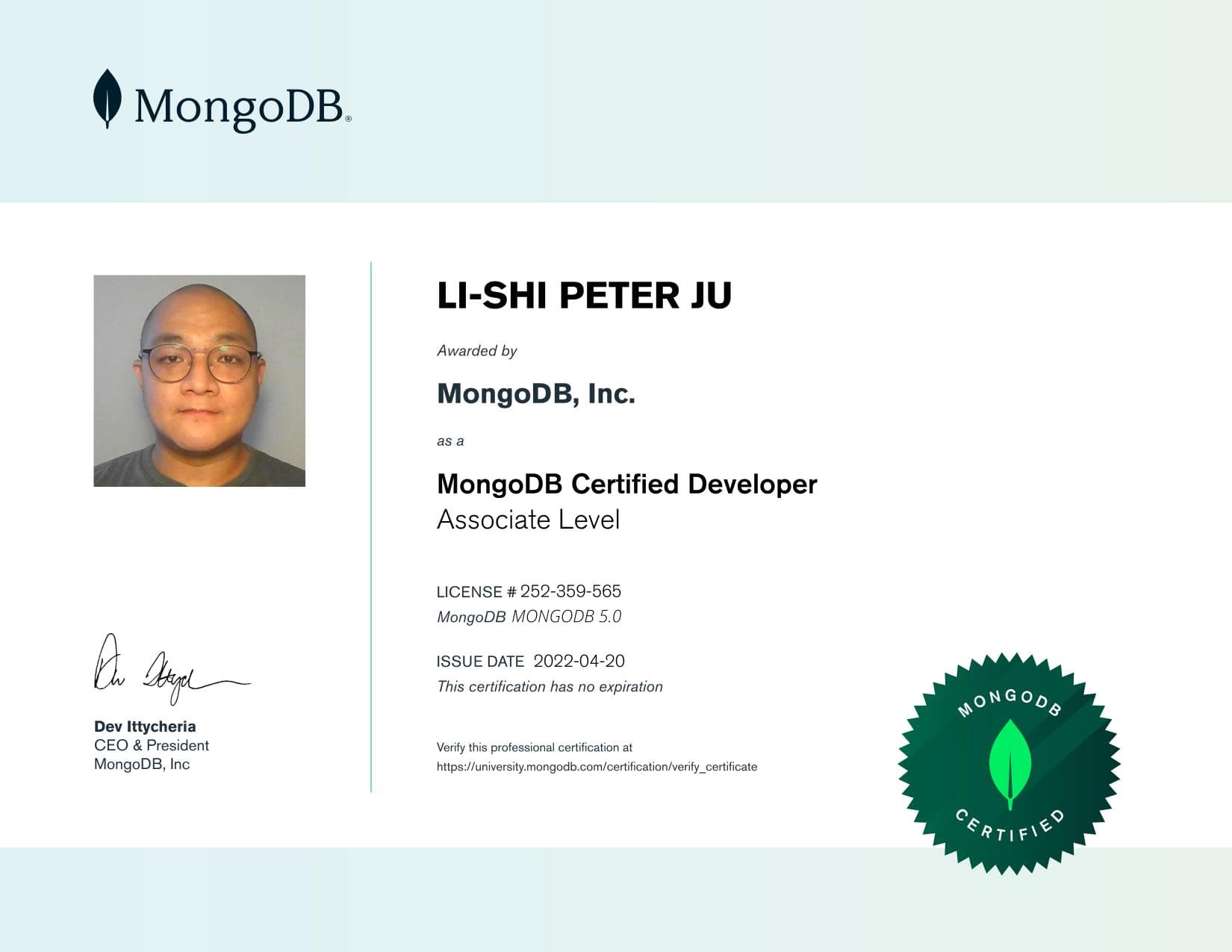Certificate for 252359565