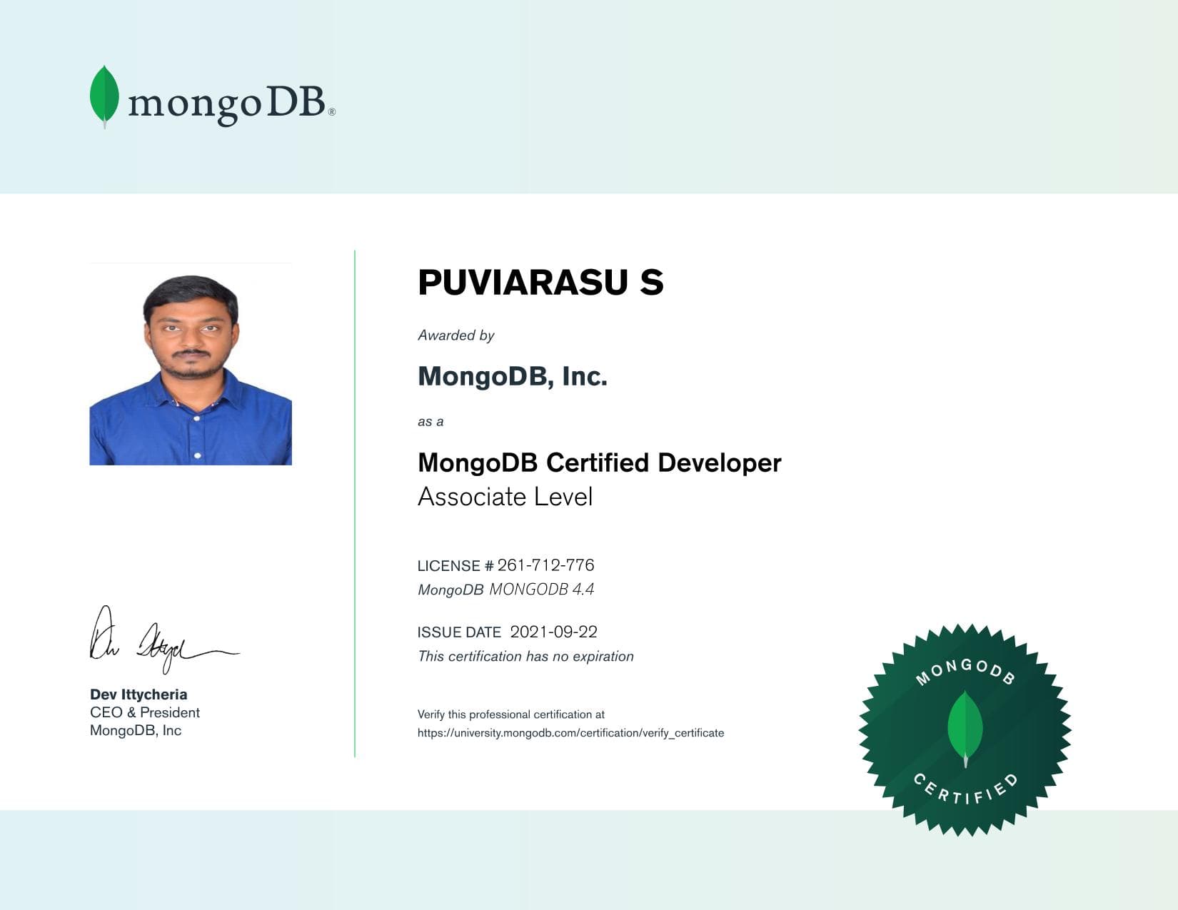 Certificate for 261712776