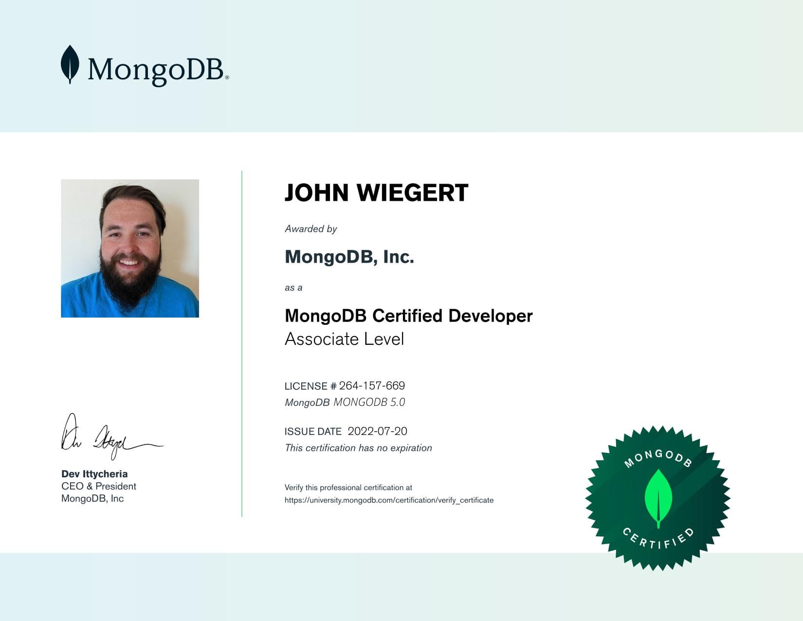 Certificate for 264157669