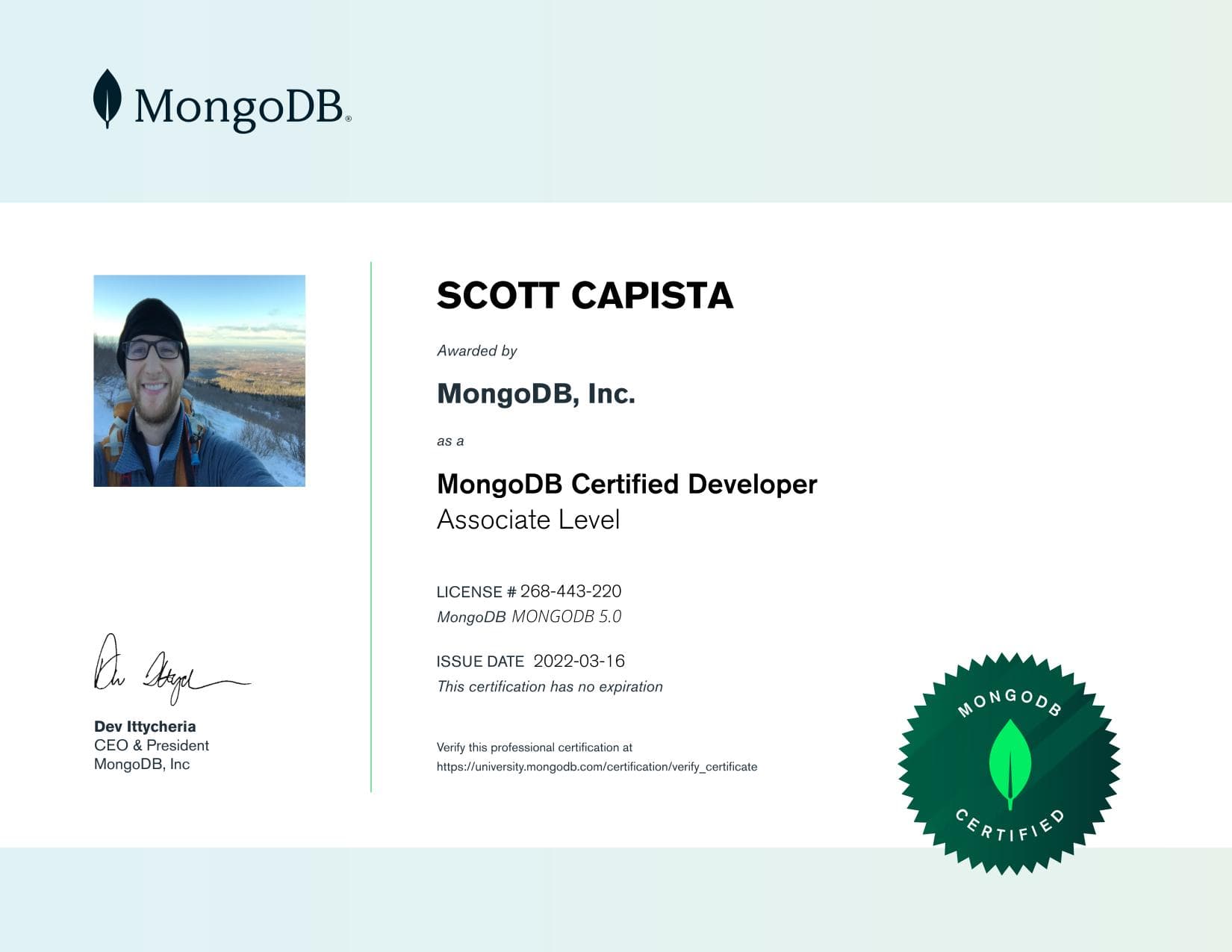 Certificate for 268443220