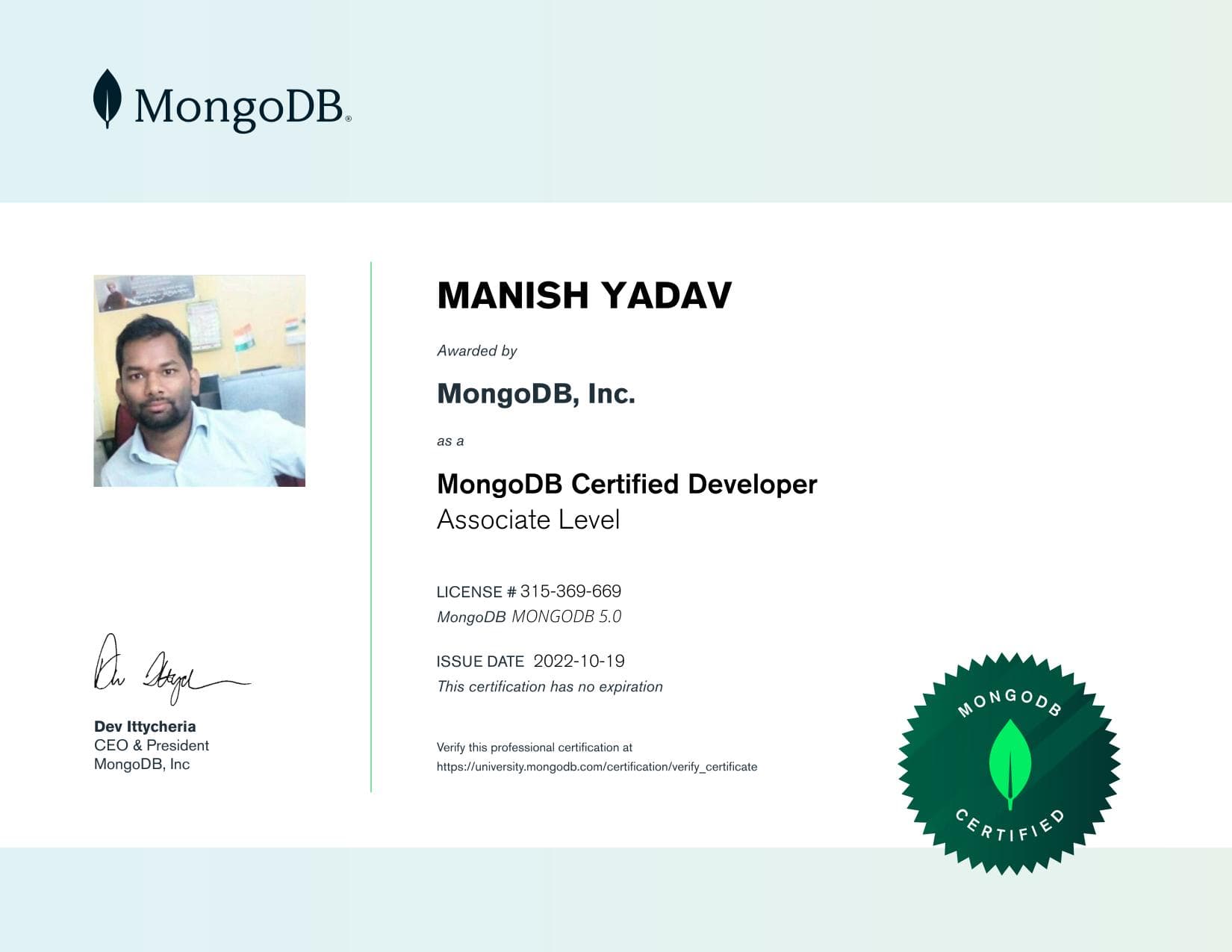 Certificate for 315369669
