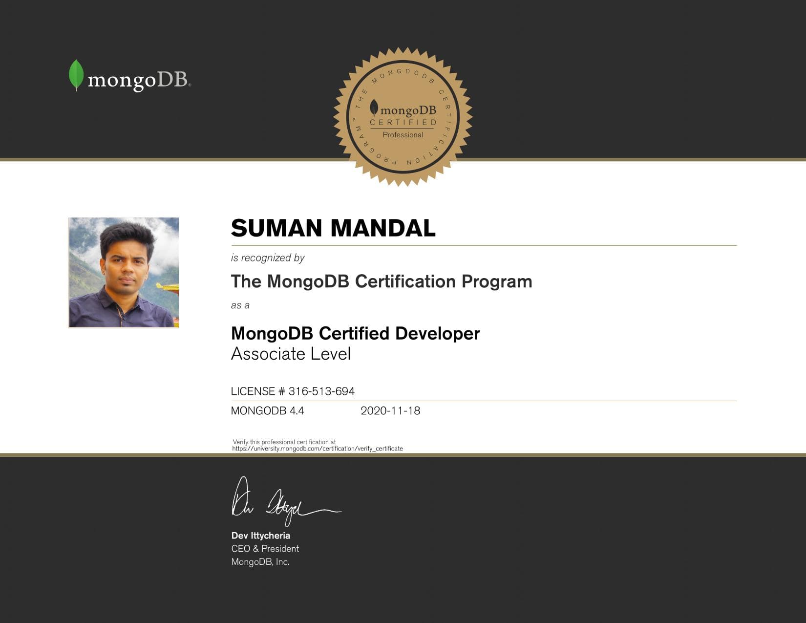 Certificate for 316513694