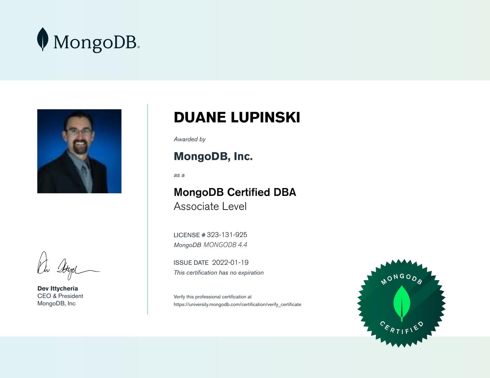 Certificate for 323131925