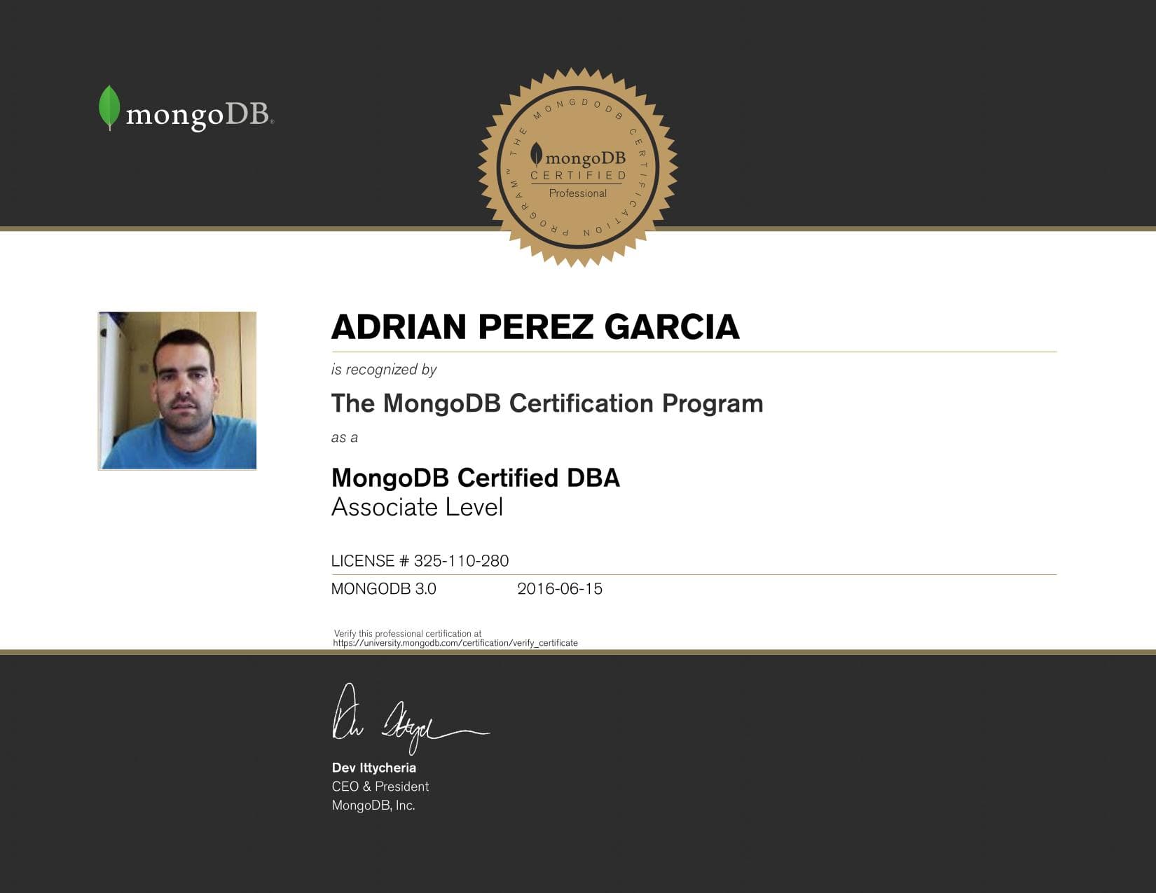 Certificate for 325110280