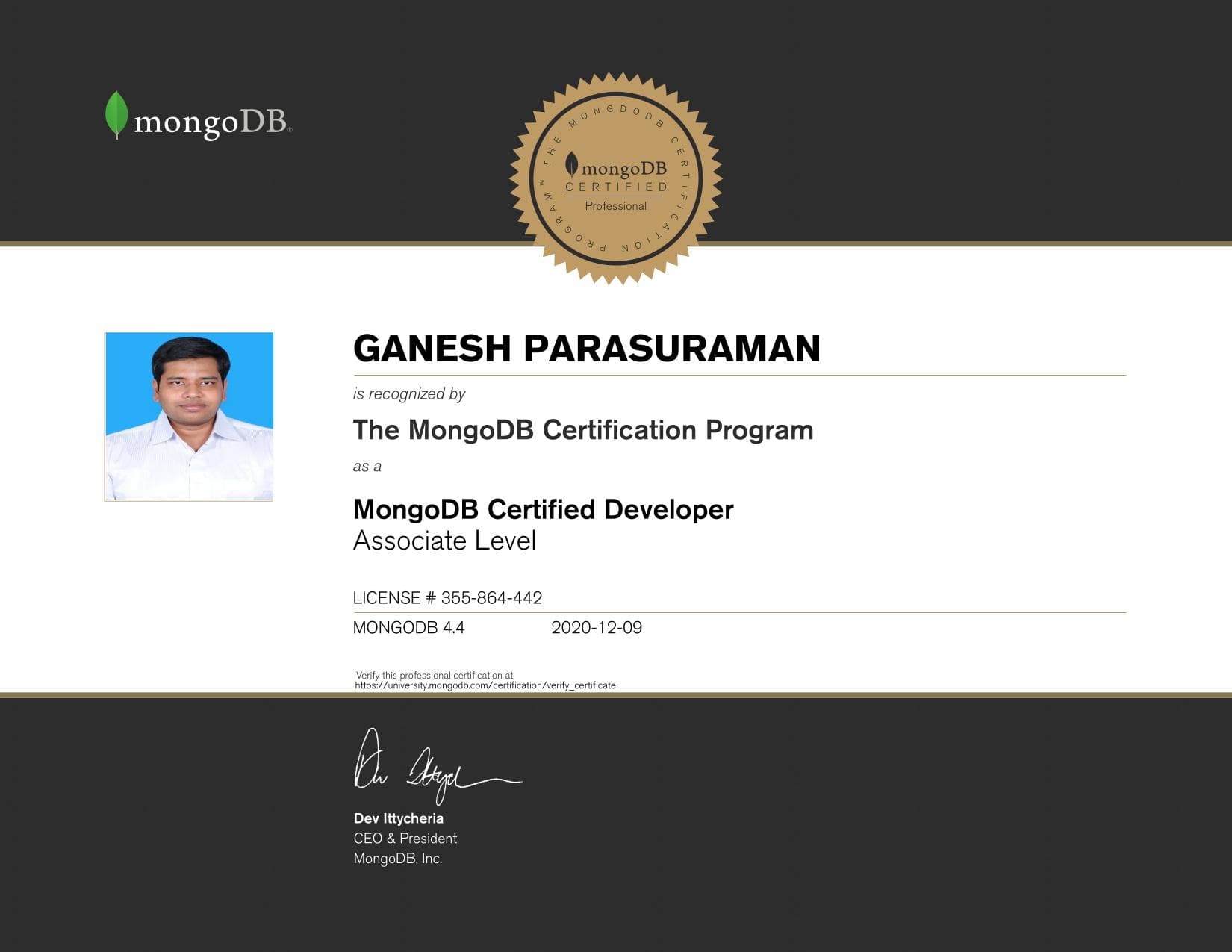 Certificate for 355864442