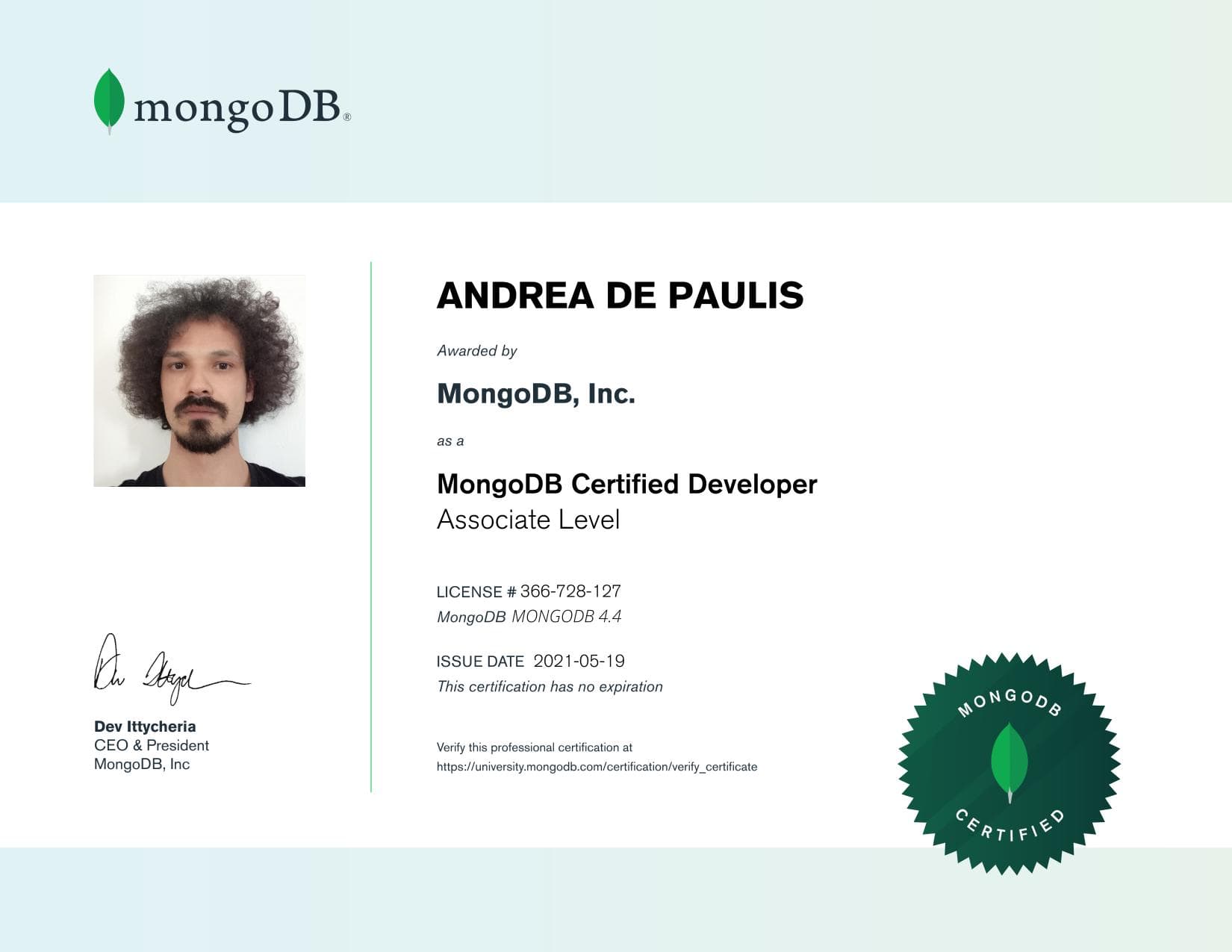 Certificate for 366728127