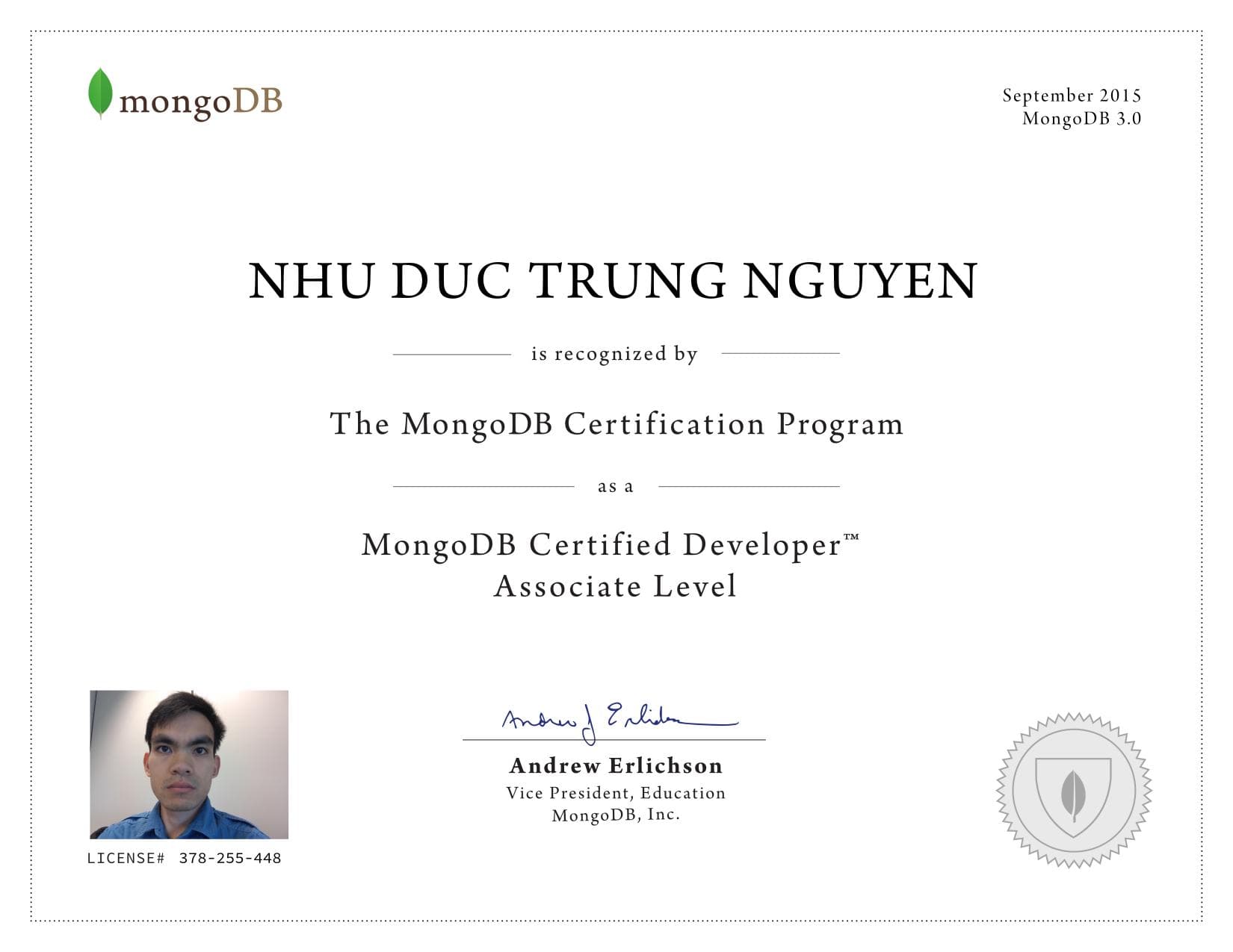 Certificate for 378255448