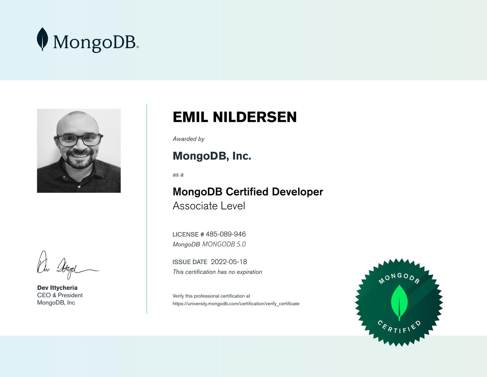 Certificate for 485089946