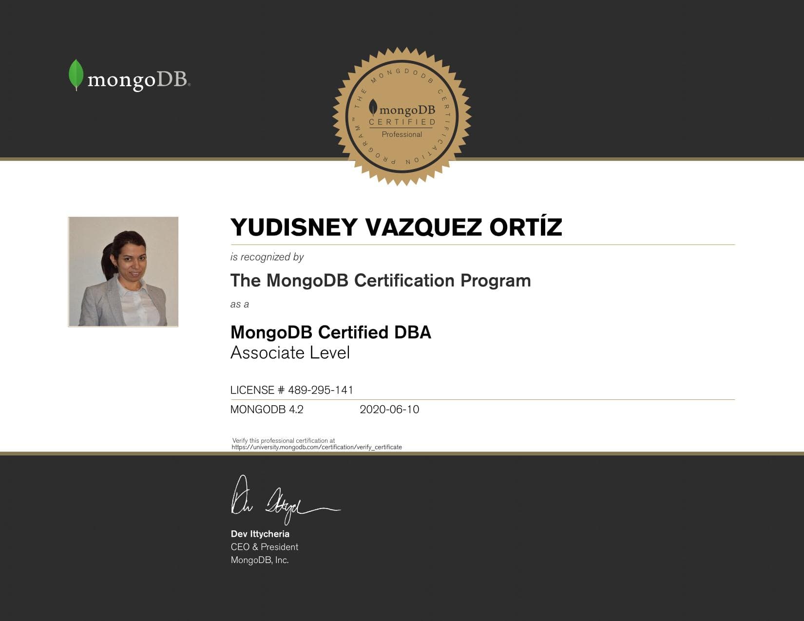 Certificate for 489295141