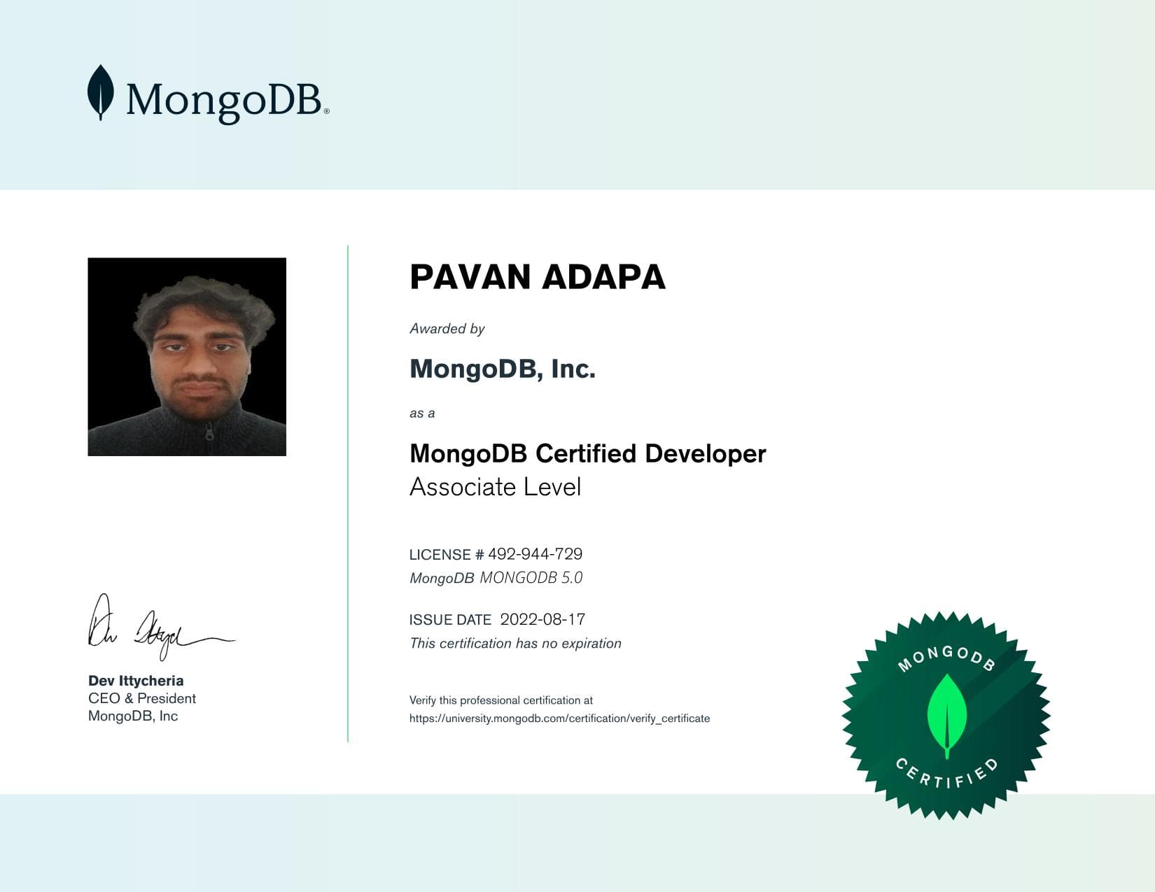 Certificate for 492944729
