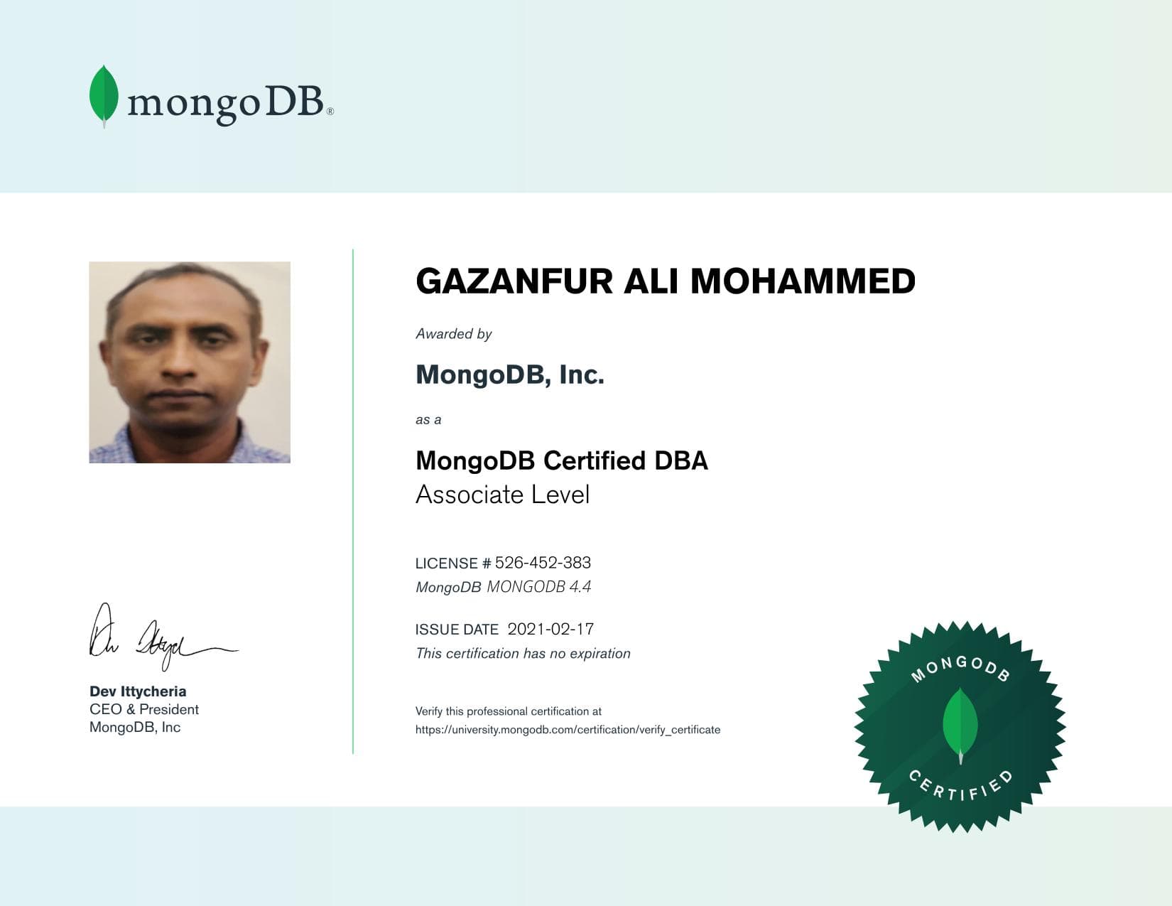 Certificate for 526452383