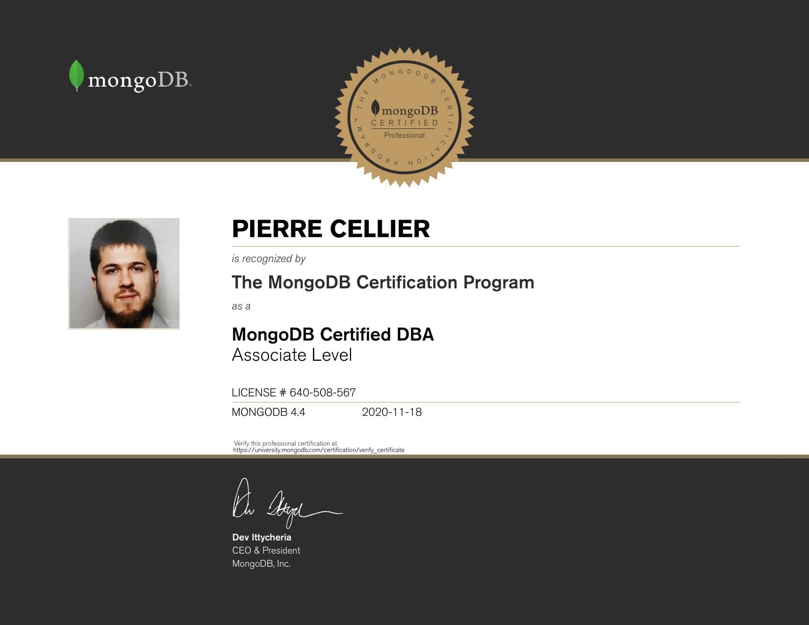 Certificate for 640508567