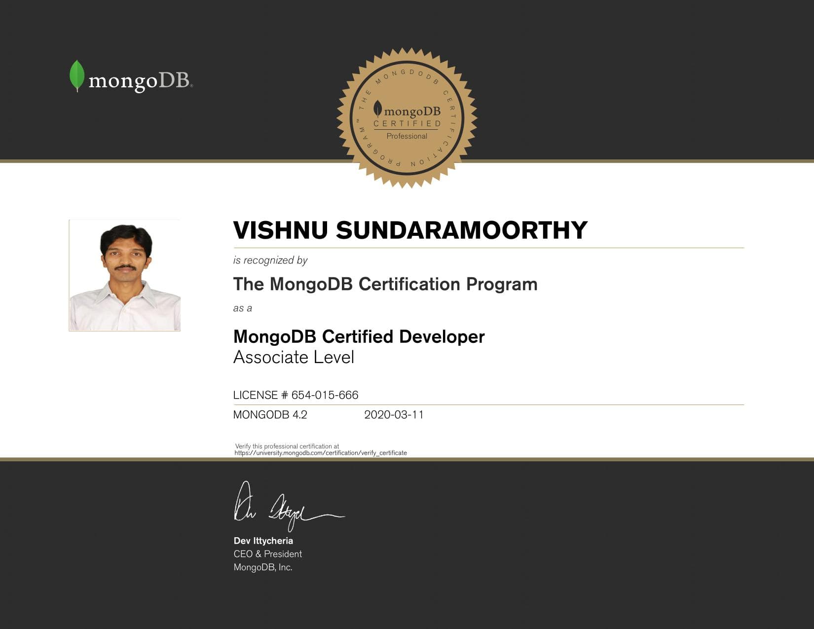 Certificate for 654015666