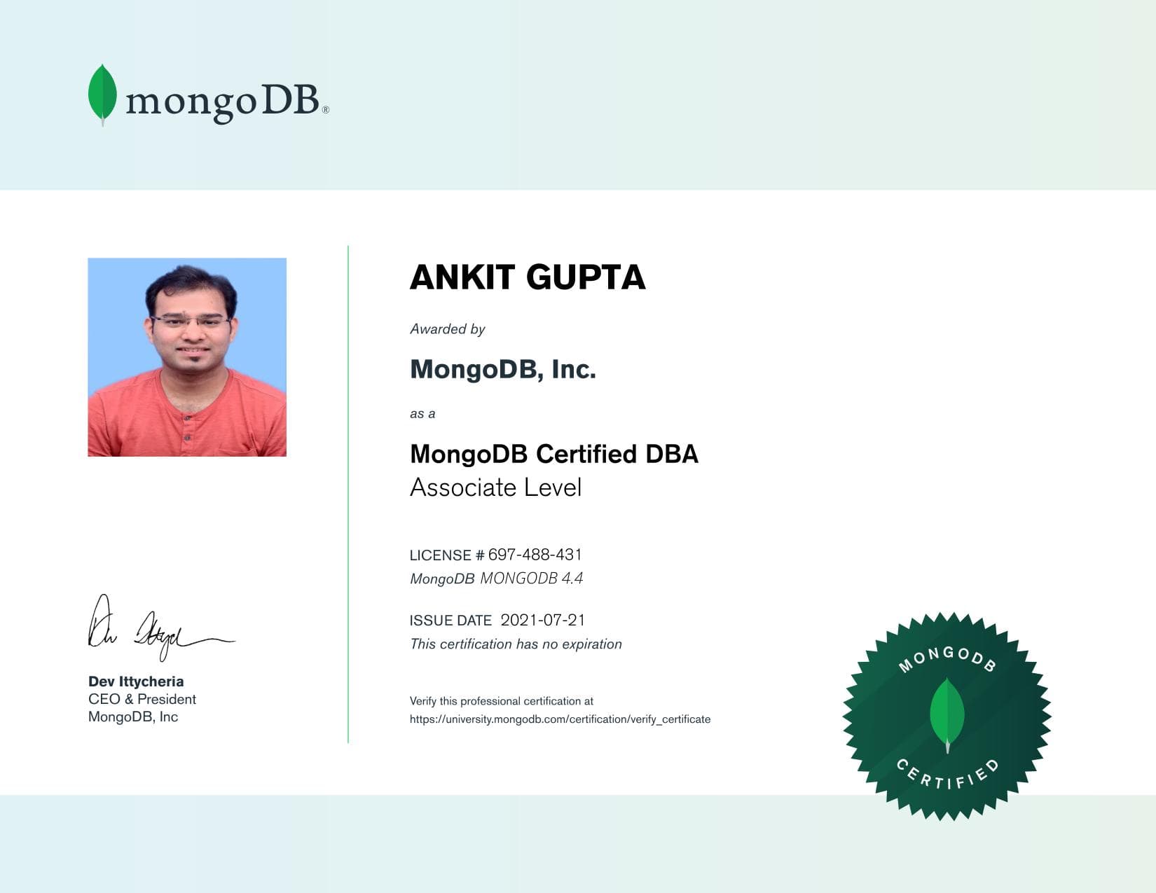 Certificate for 697488431