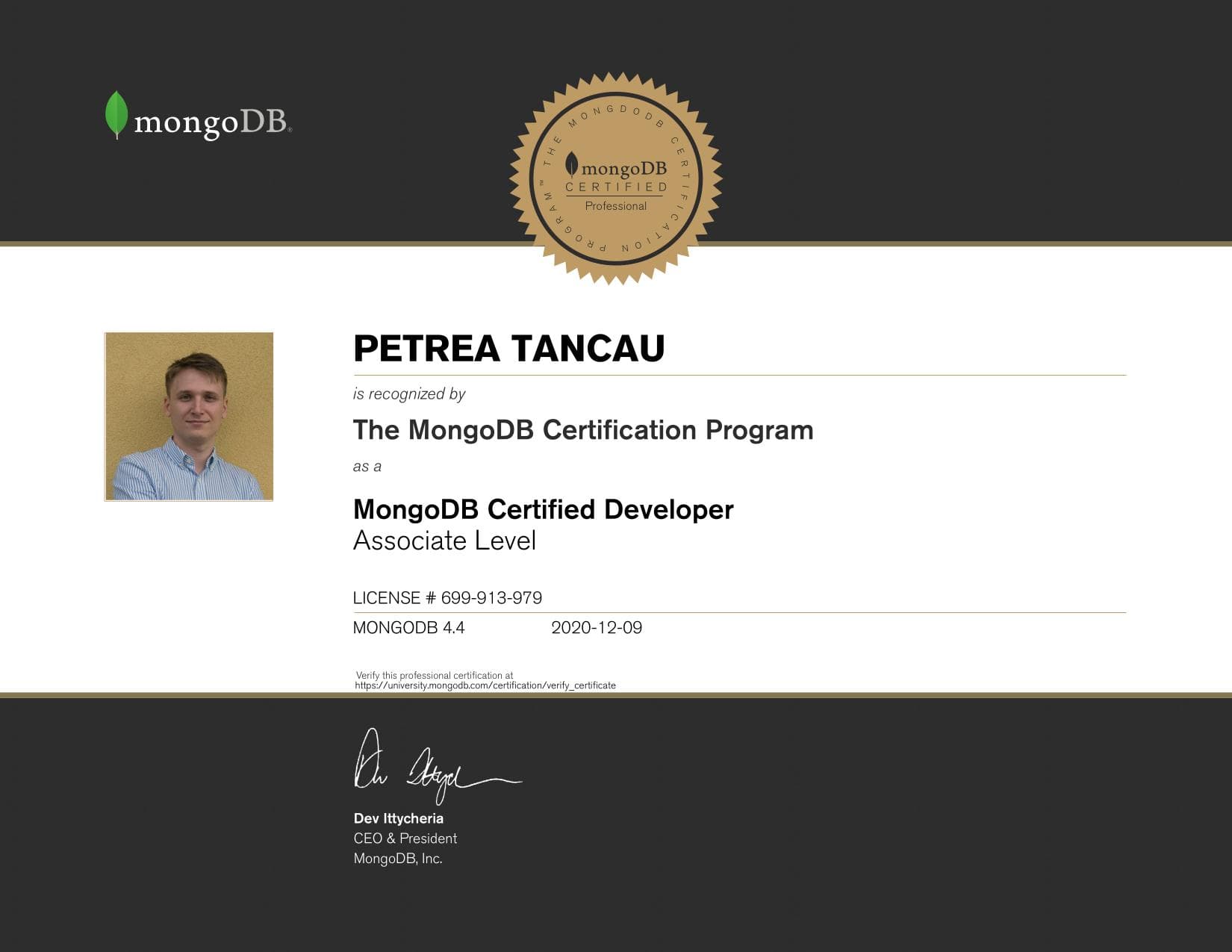 Certificate for 699913979