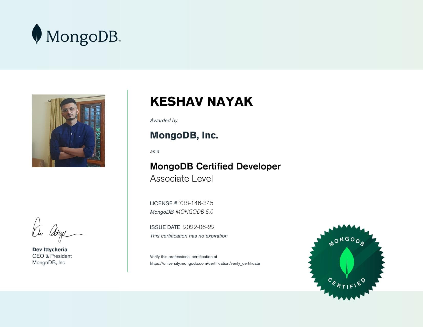 Certificate for 738146345