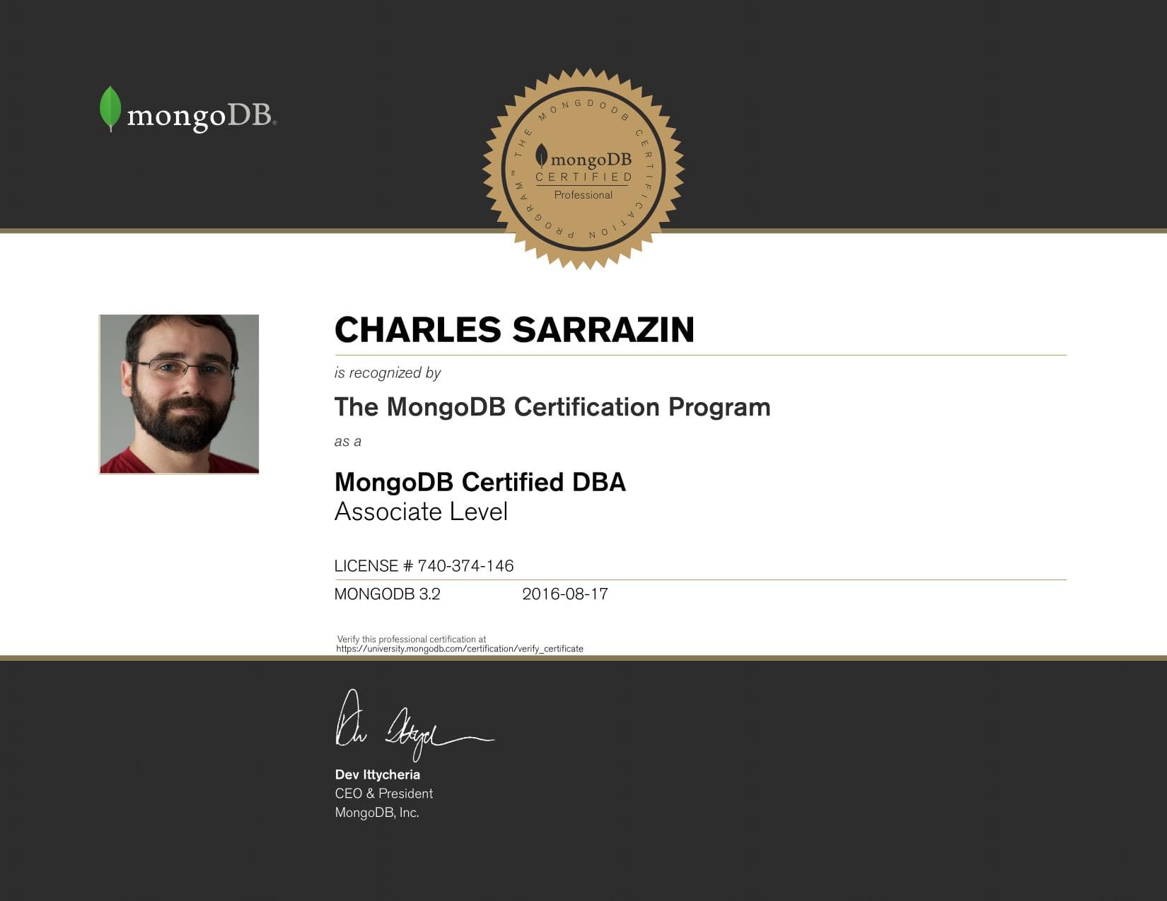 Certificate for 740374146