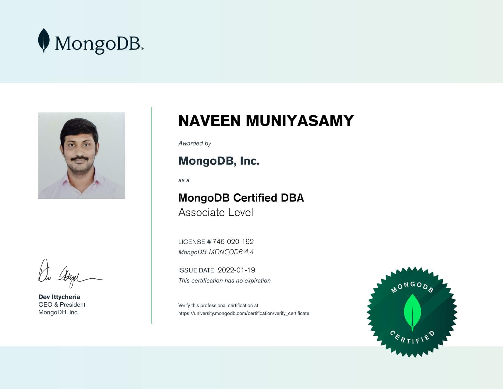 Certificate for 746020192