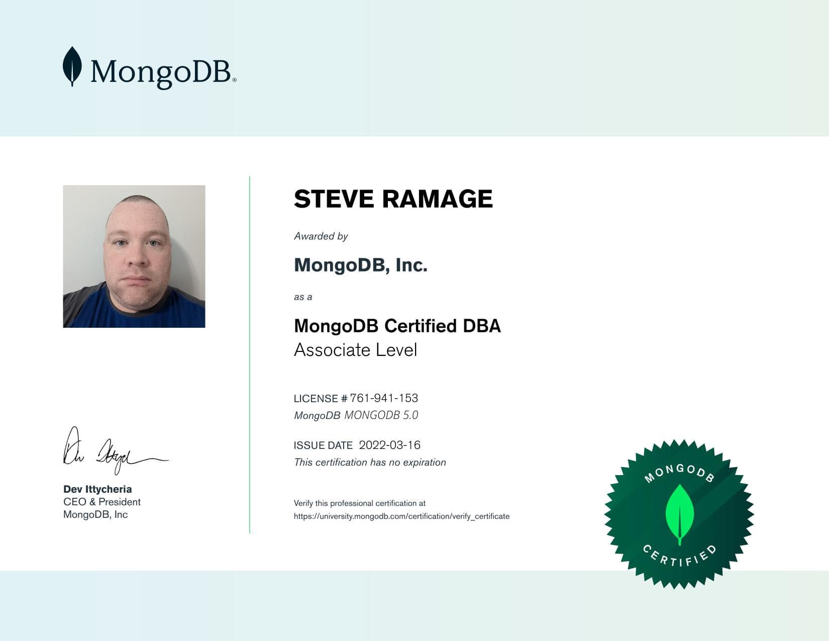 Certificate for 761941153