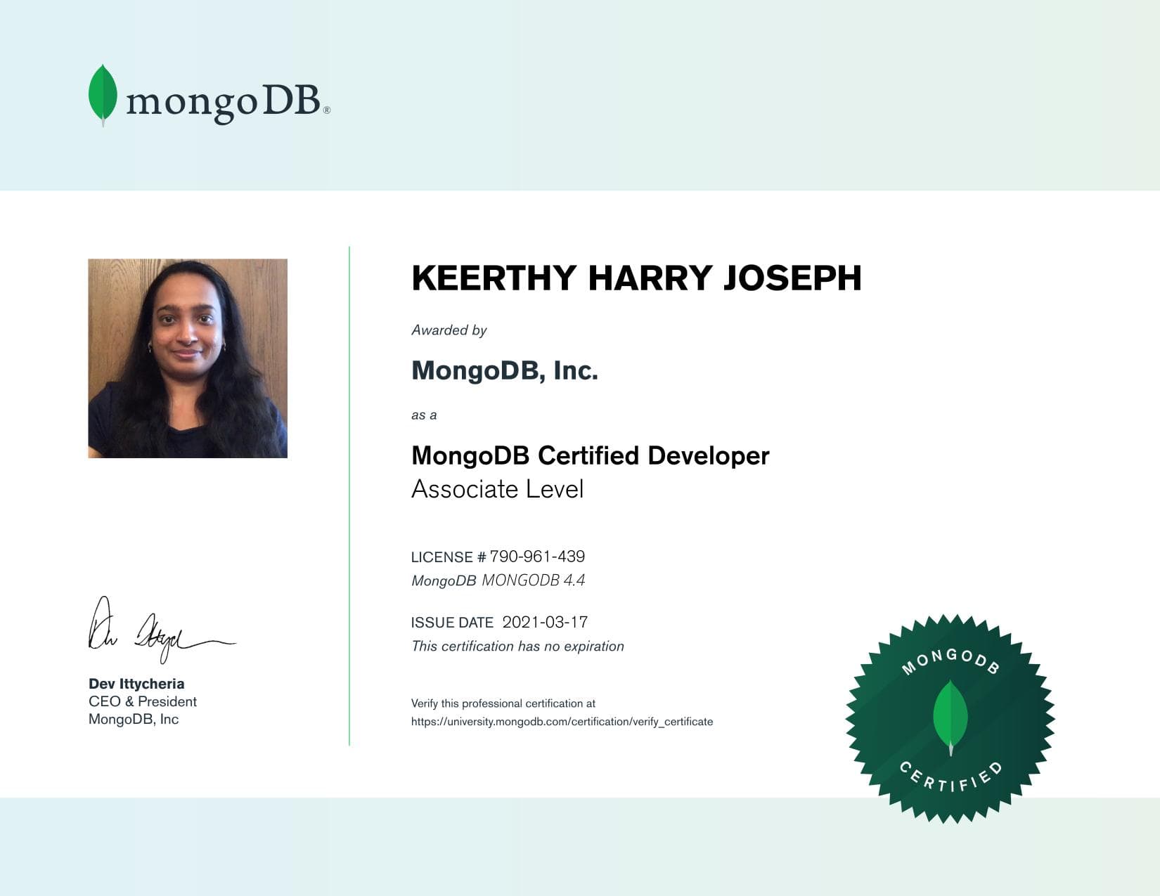 Certificate for 790961439