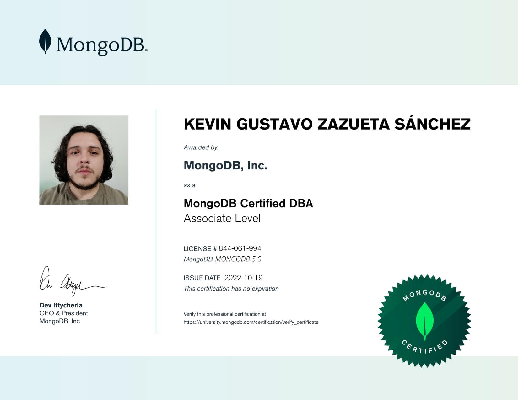 Certificate for 844061994