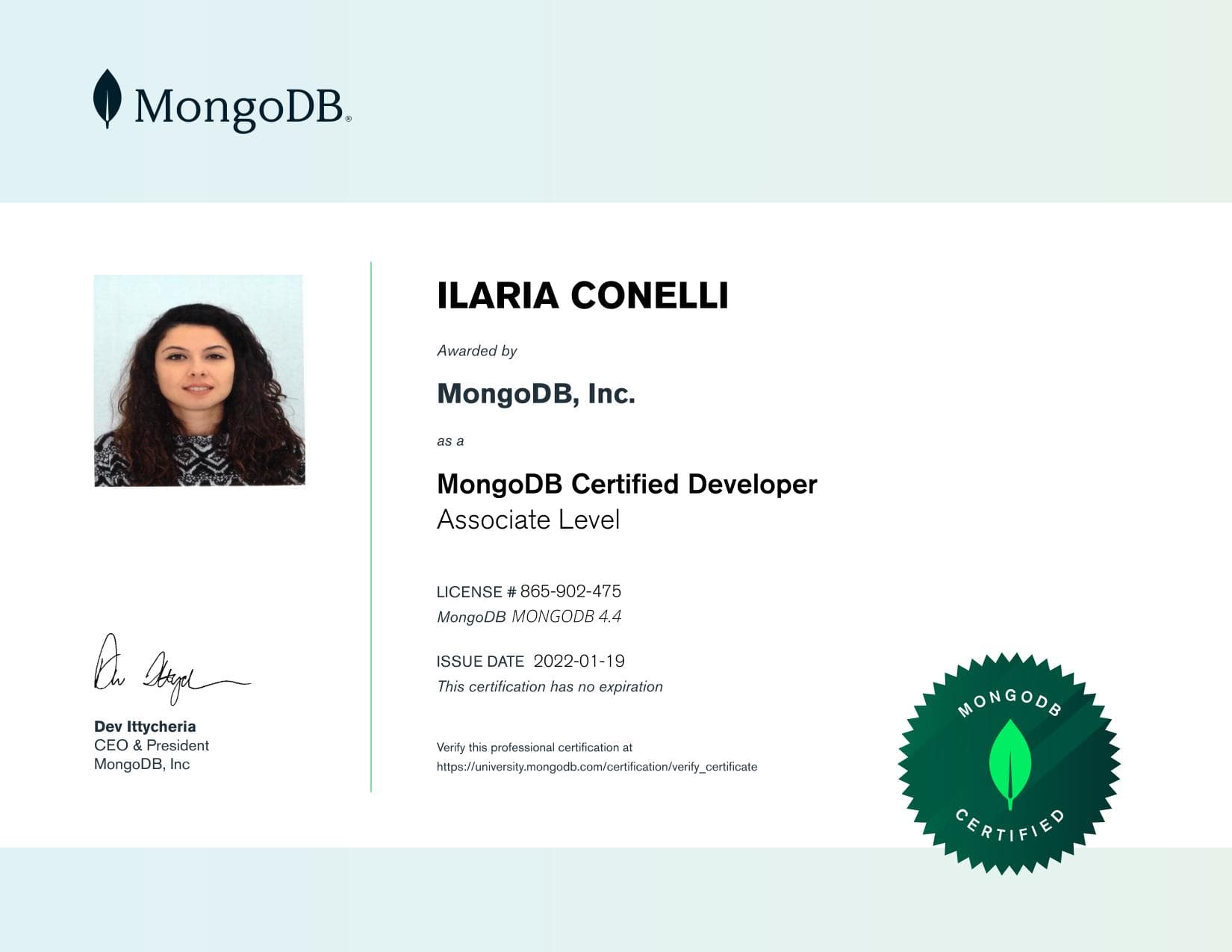 Certificate for 865902475