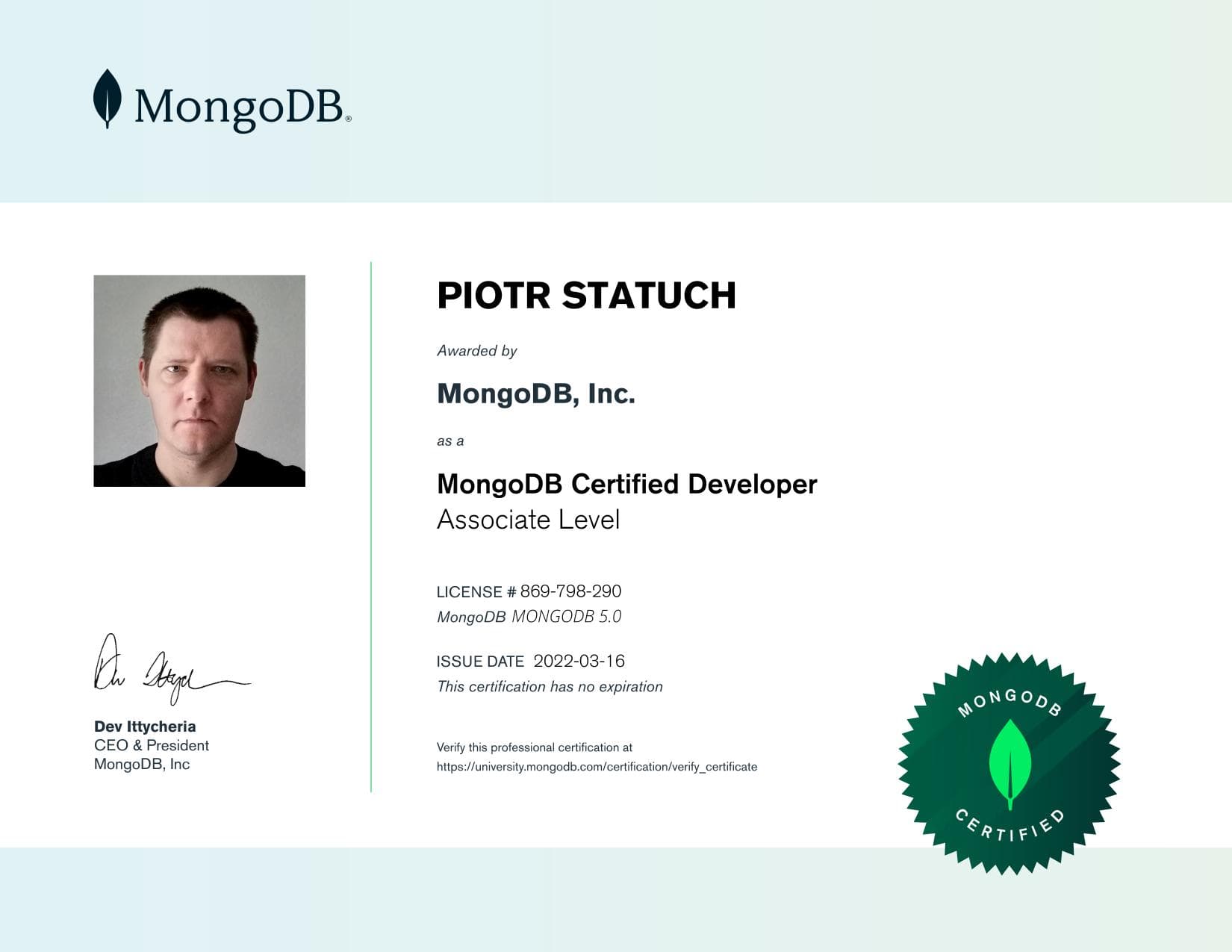 Certificate for 869798290