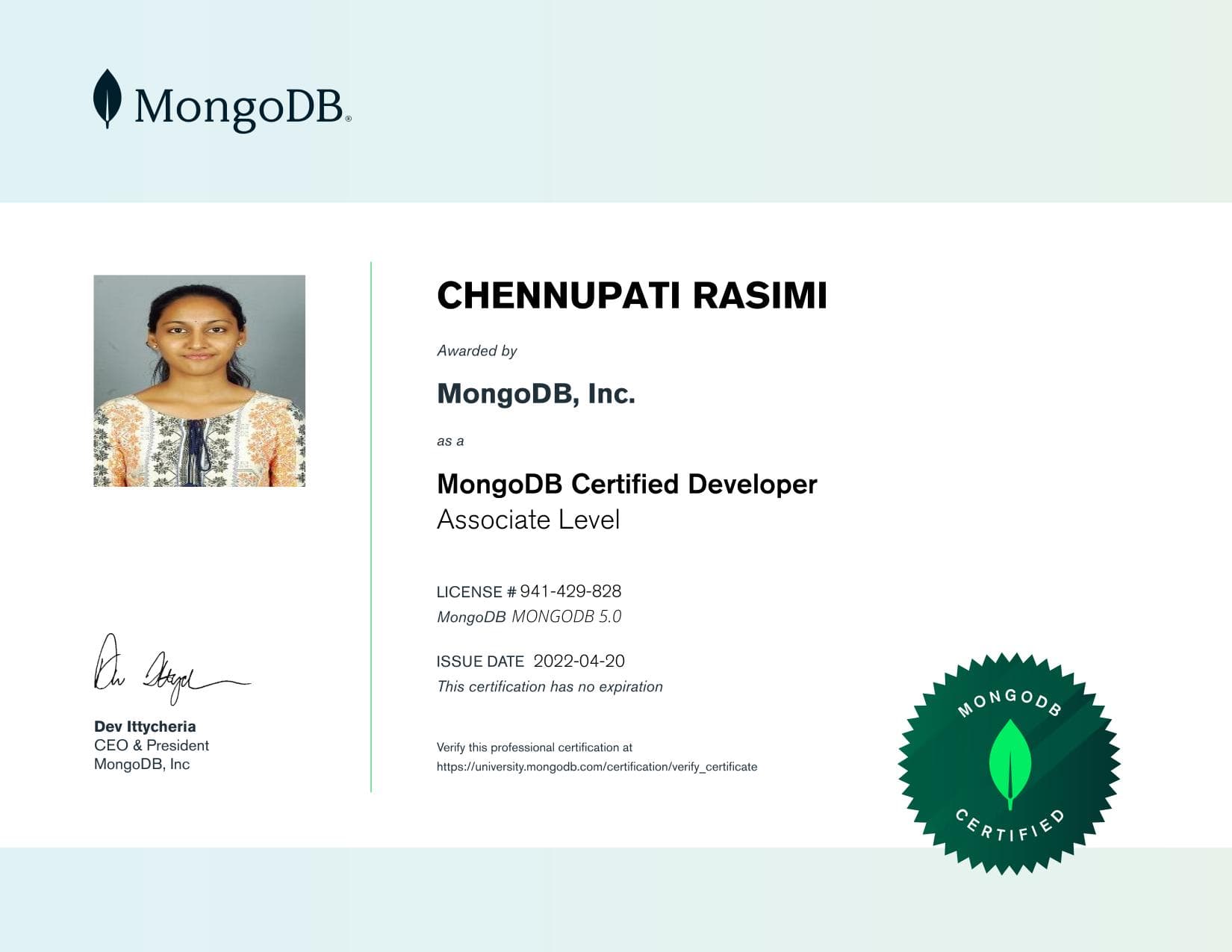 Certificate for 941429828