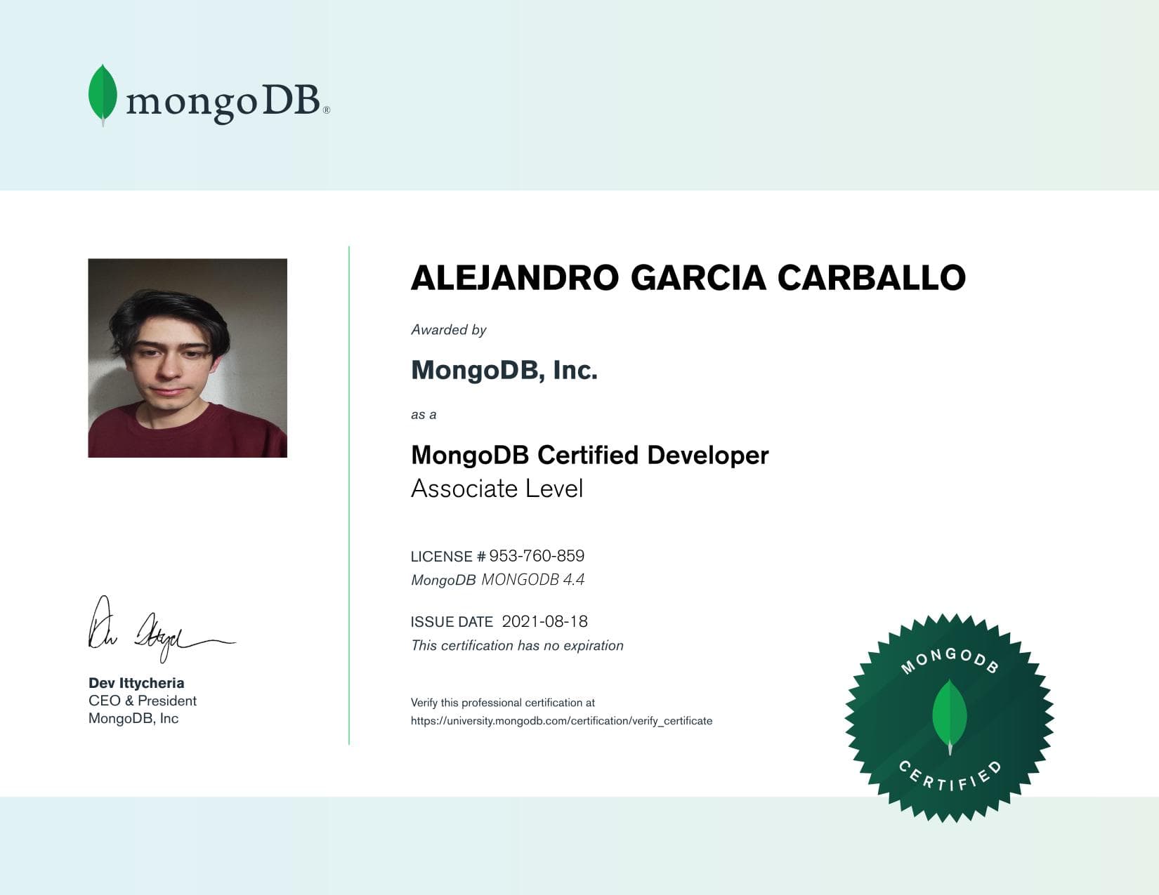 Certificate for 953760859